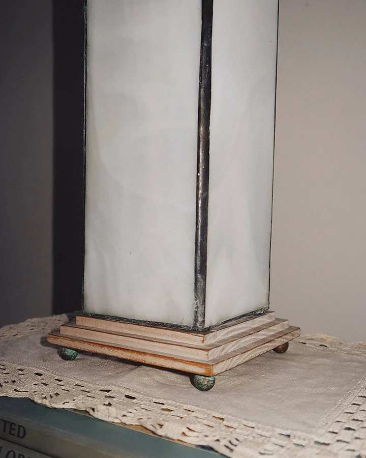 The Garage | Architectural Leaded Glass Obelisk Table Lamp 9.jpg