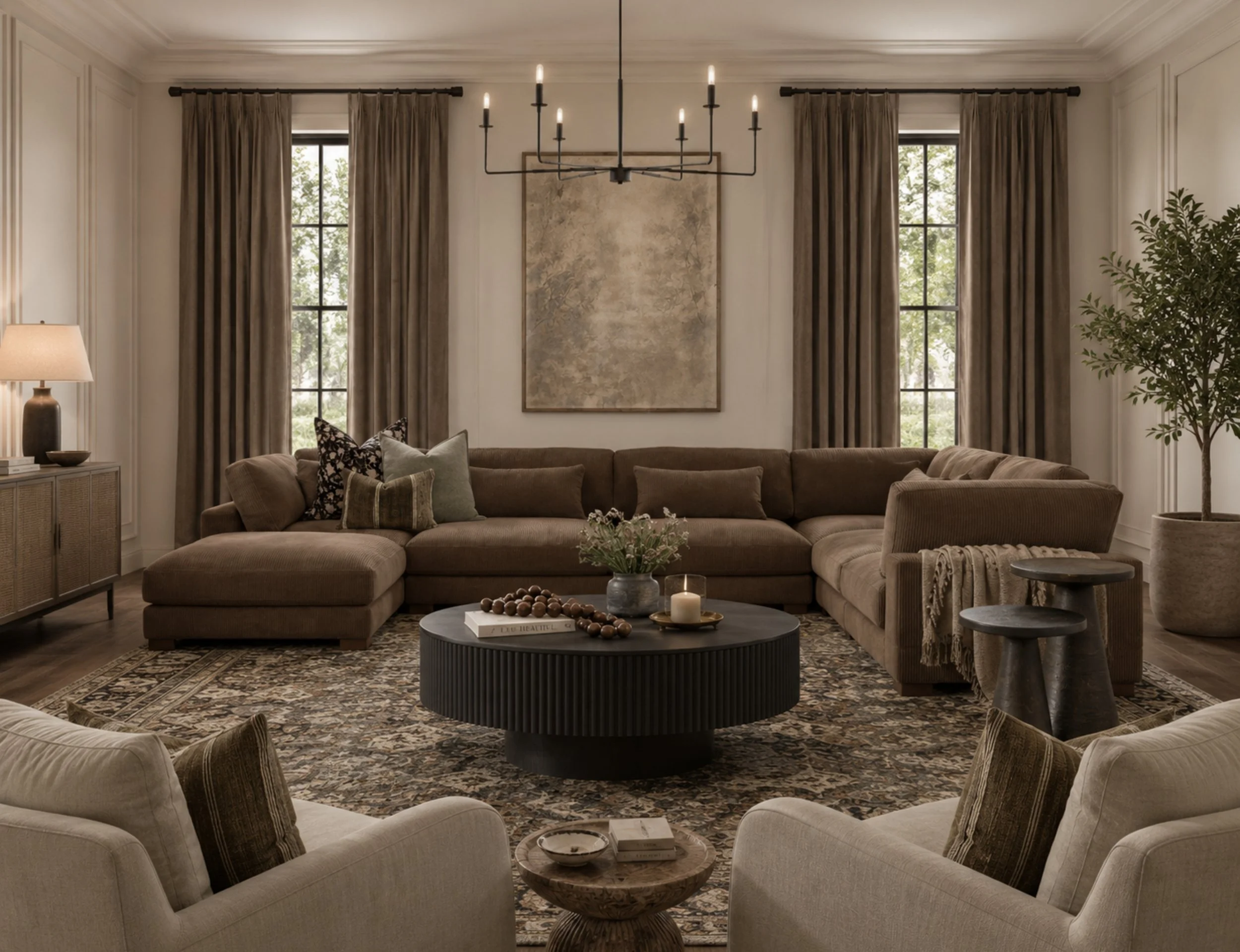 NORTH CAROLINA RESIDENCE | Three-Room Transitional Interior Design