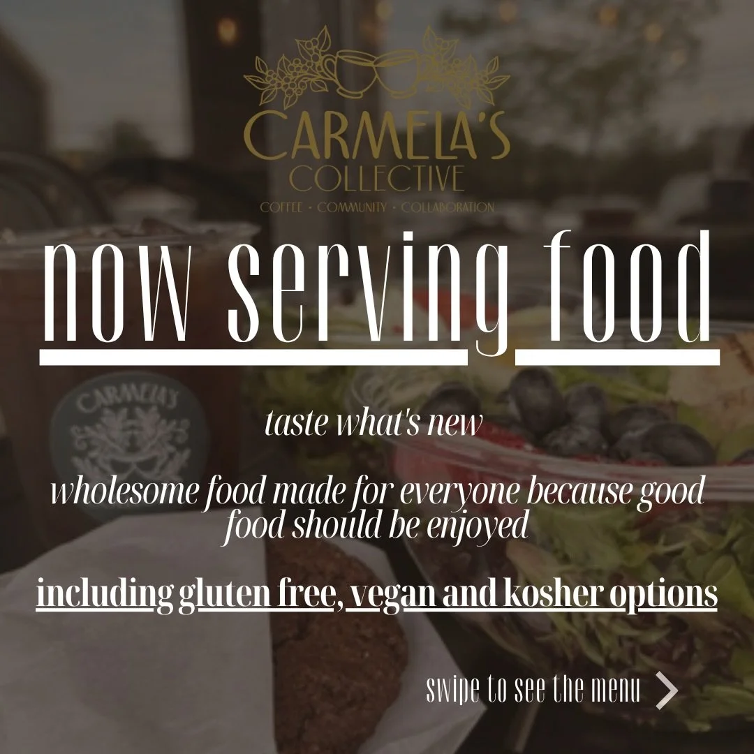 New menu. Fresh ingredients. Zero compromises. ✨

Whether you&rsquo;re gluten free, vegan, kosher, or just seriously hungry &mdash; Carmela&rsquo;s Collective has you covered.

Swipe to see what&rsquo;s new 👇
🥯 Bagels with your choice of spread
🍞 