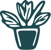 Carmela's Collective - Wellness Experiences icon of vintage blooming plant