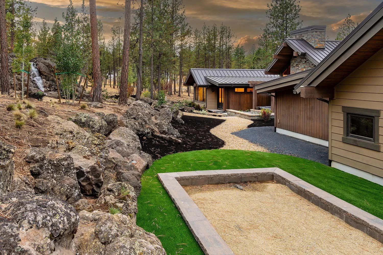 As experienced builders of luxury custom homes in Central Oregon, Pacwest Builders masterfully designed this unique residence at Skyline Ranch - Imbler. The custom landscaping by Earth Designs Landscaping highlights the home's dedication to its envir