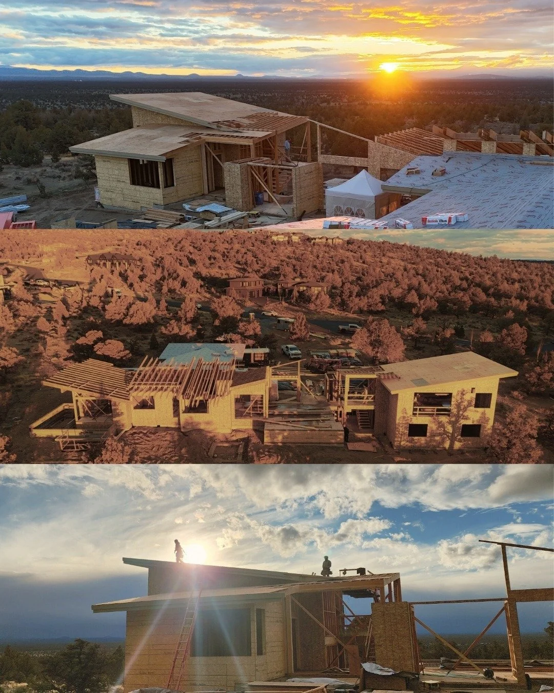 Progress with a view! Can't wait for this one to be finished at Brasada Ranch 😍

#underconstruction #brasadaranch #centraloregon #mountainviews