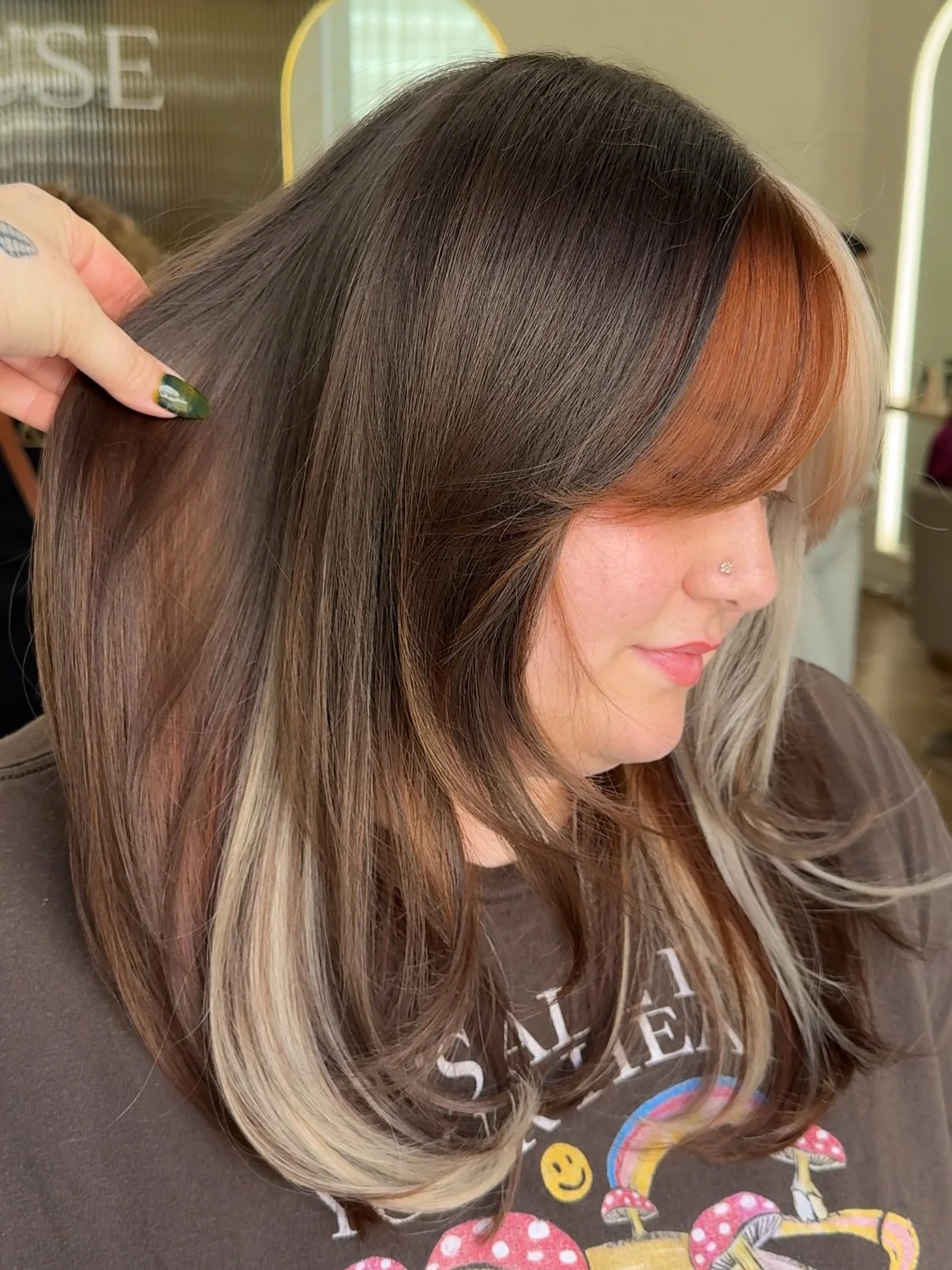 Calico from all angles&hellip;
Ur welcome 
&bull;
&bull;
#bayareahairstylist #walnutcreekhairstylist #vividcolorspecialist