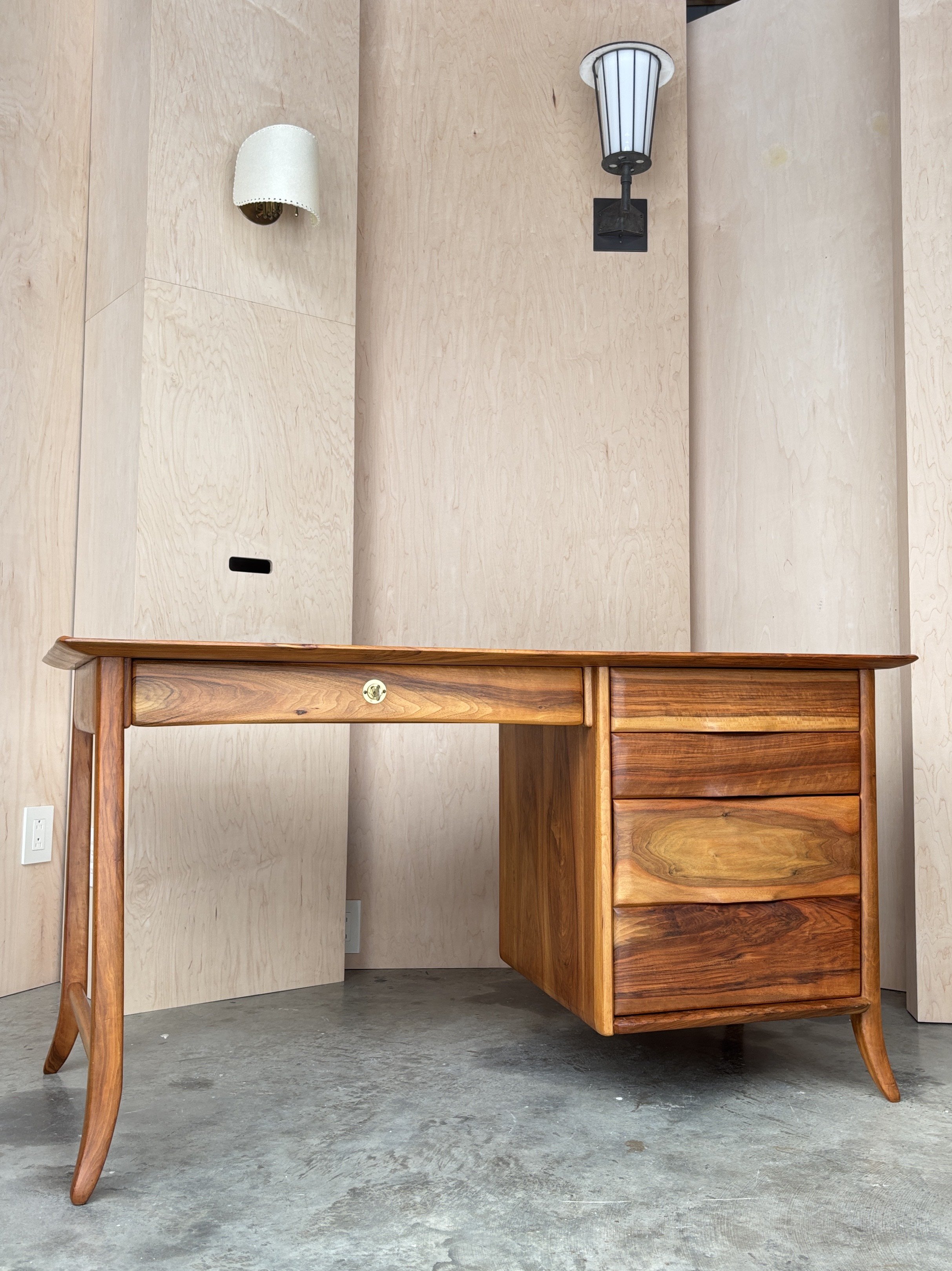 Walnut Desk, Switzerland 1960s