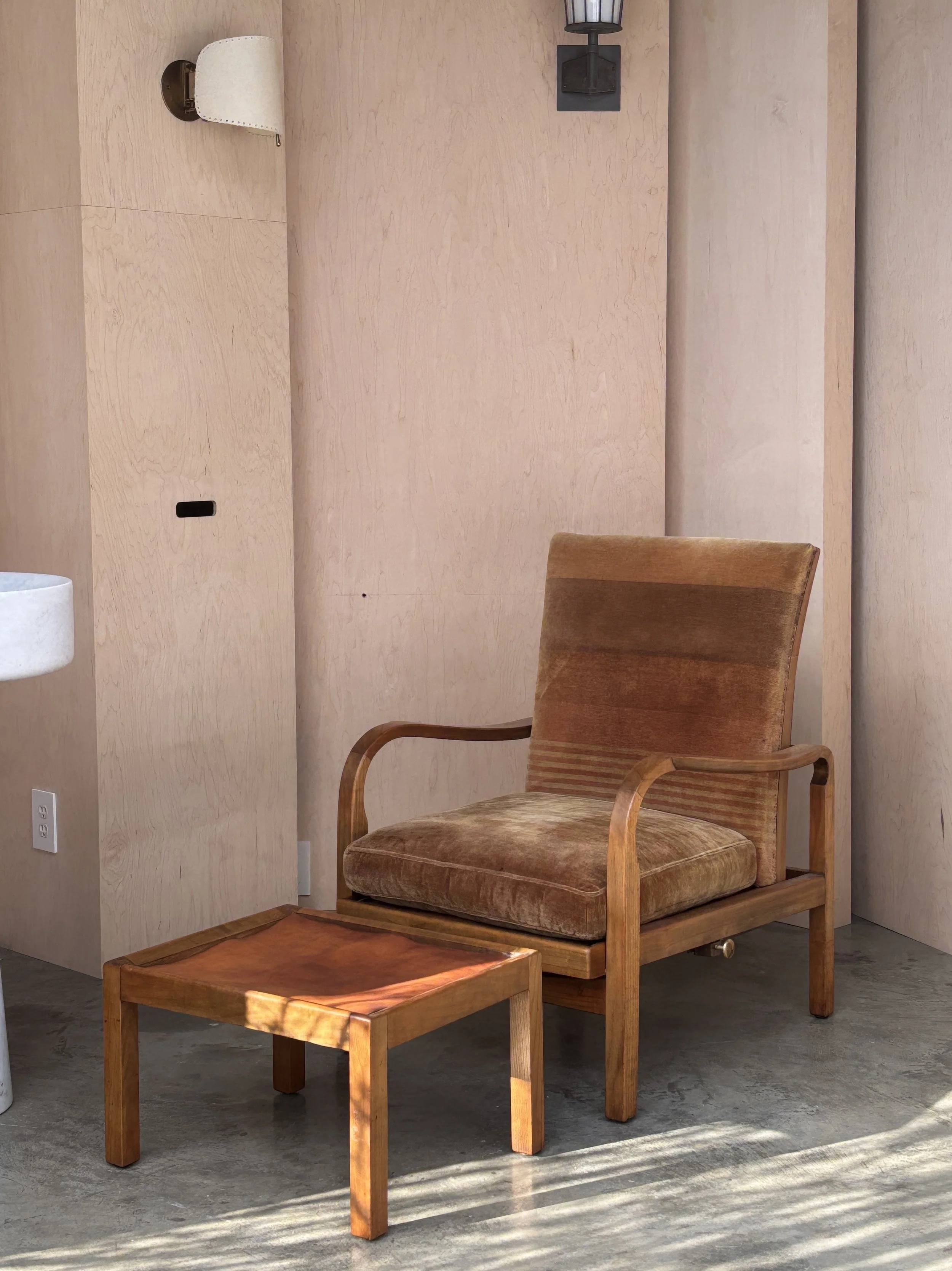 Armchair and Ottoman by Wilhelm Knoll, Germany 1930s