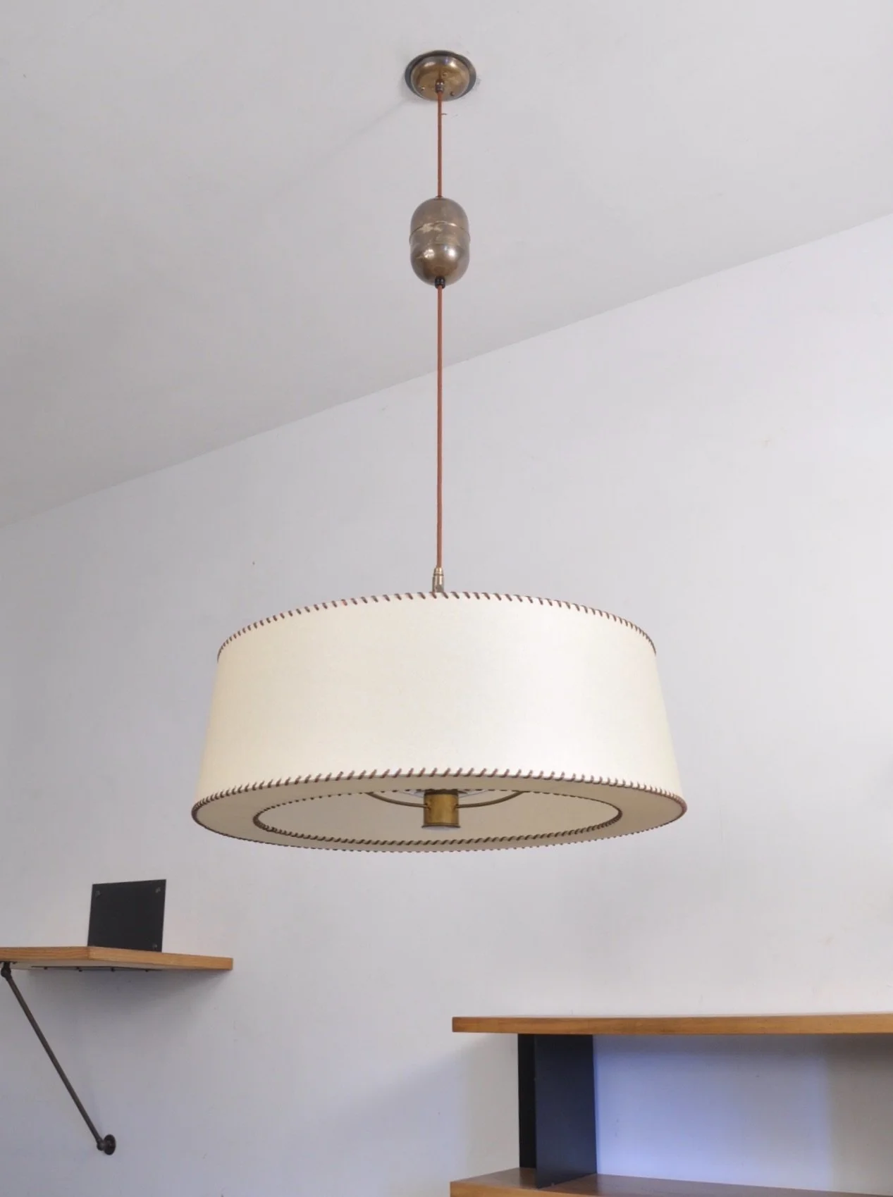 Alfred Muller Suspension Lamp, Switzerland 1940s