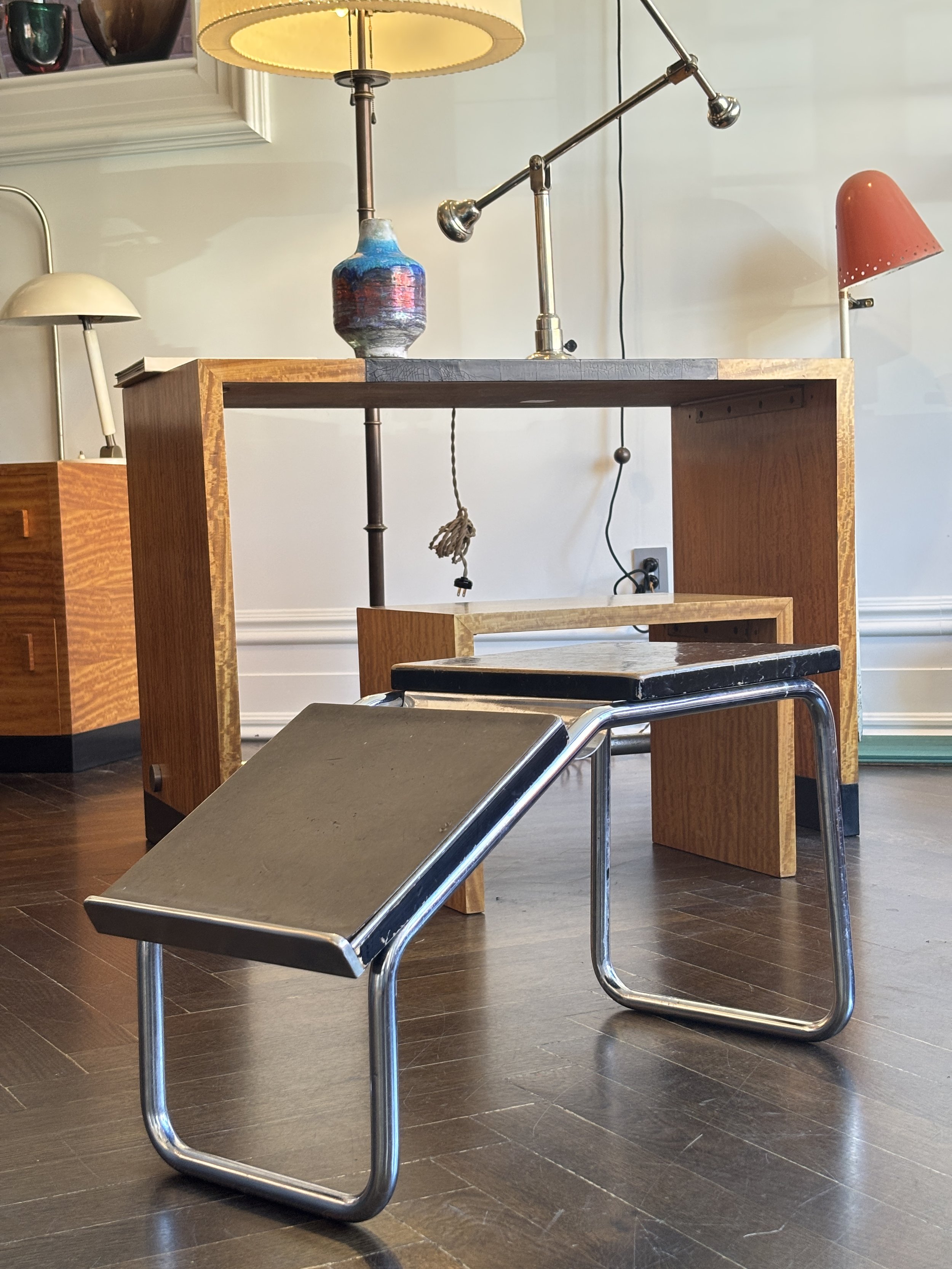 Modernist Shoe Fitting Stool, Switzerland 1930s