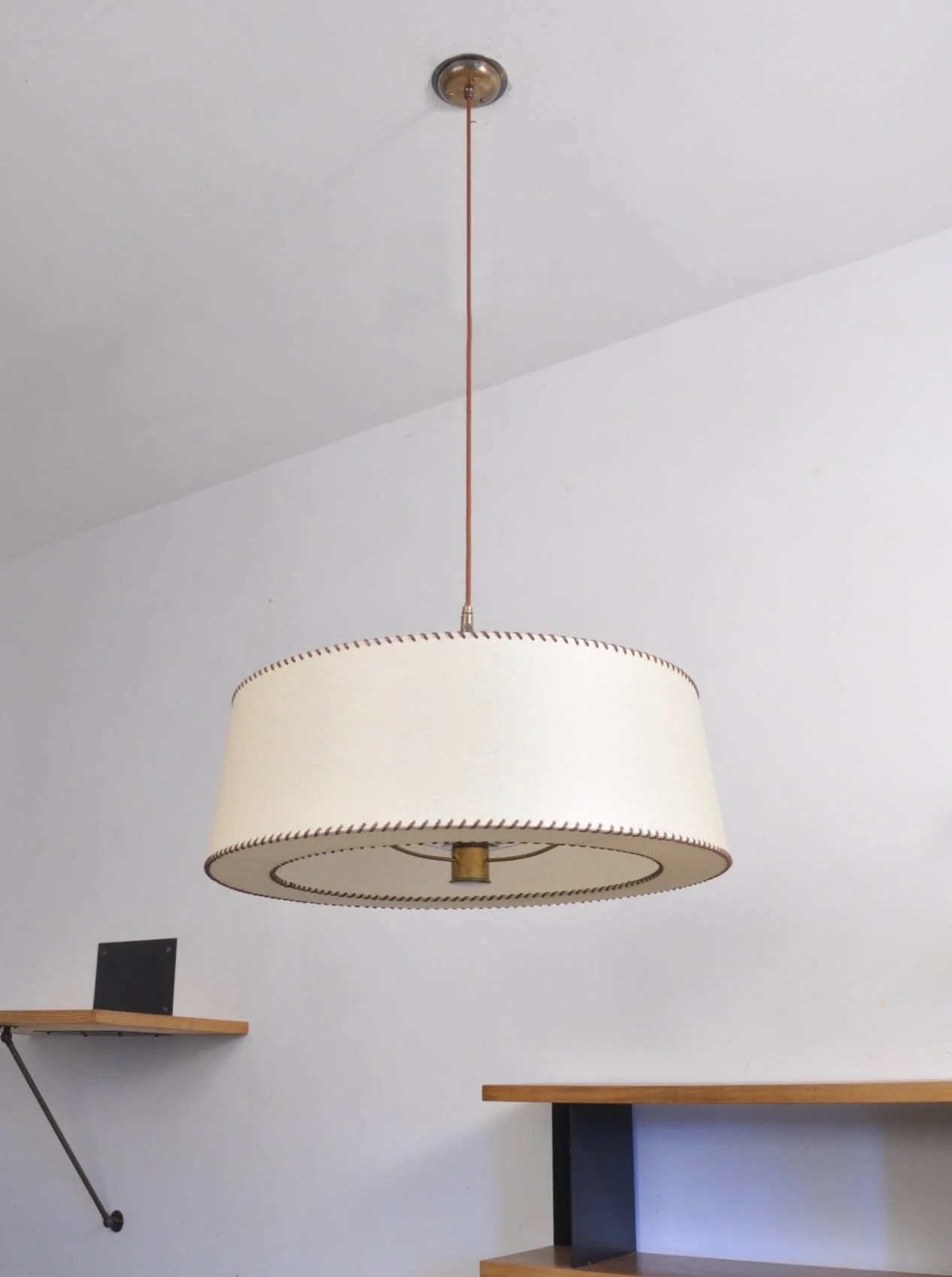 Alfred Muller Suspension Lamp, Switzerland 1940s