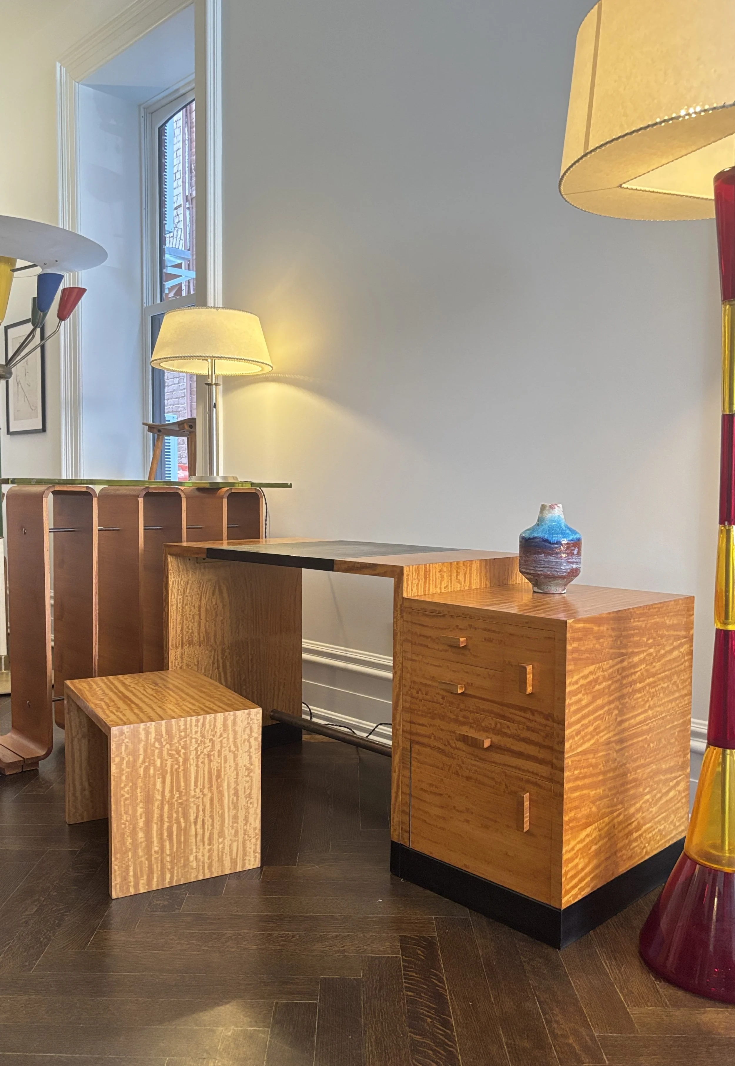 Hans Buser custom Desk Set, Switzerland 1930s