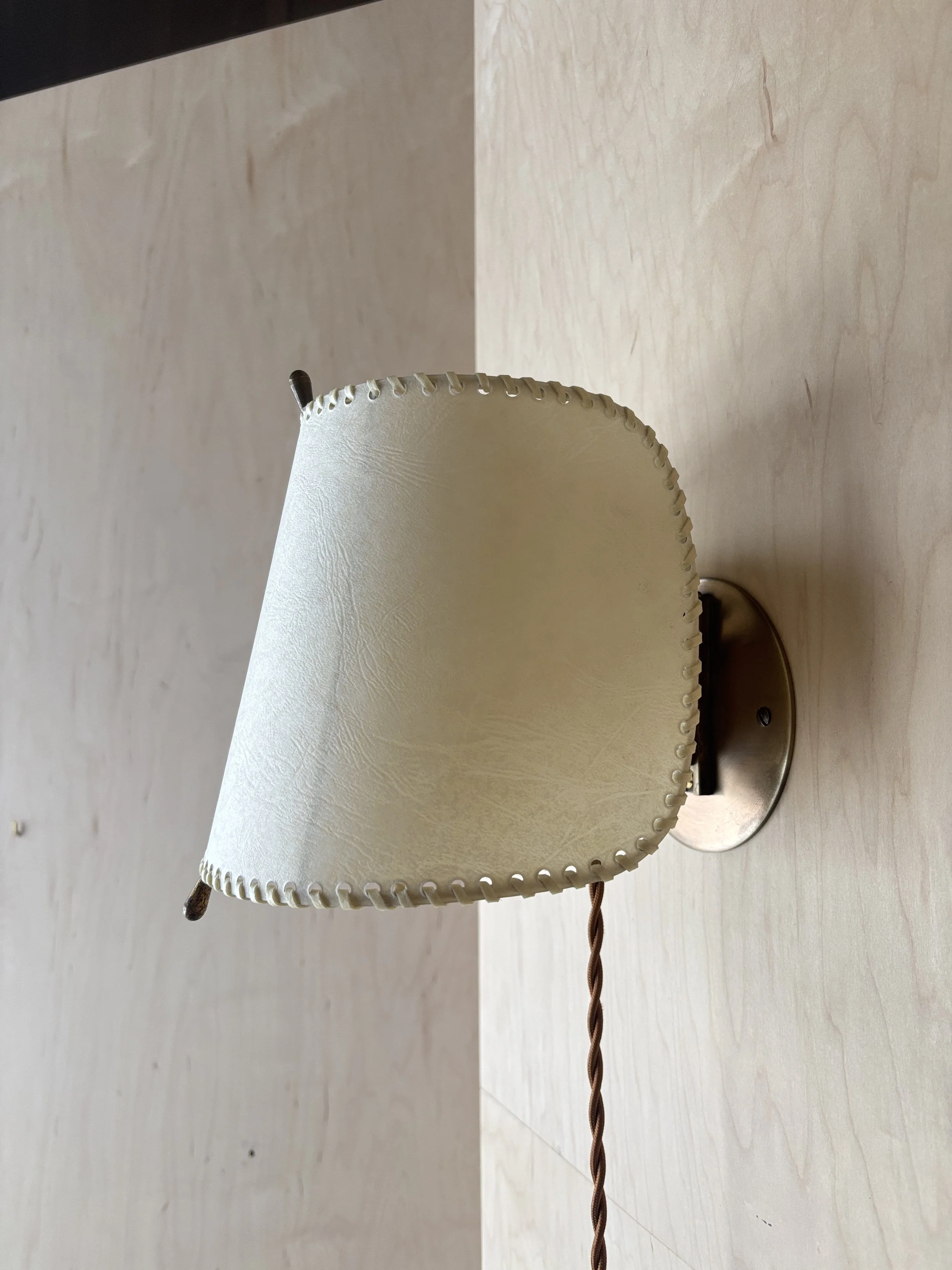 Pair of Alfred Muller Accordion Wall Lamps