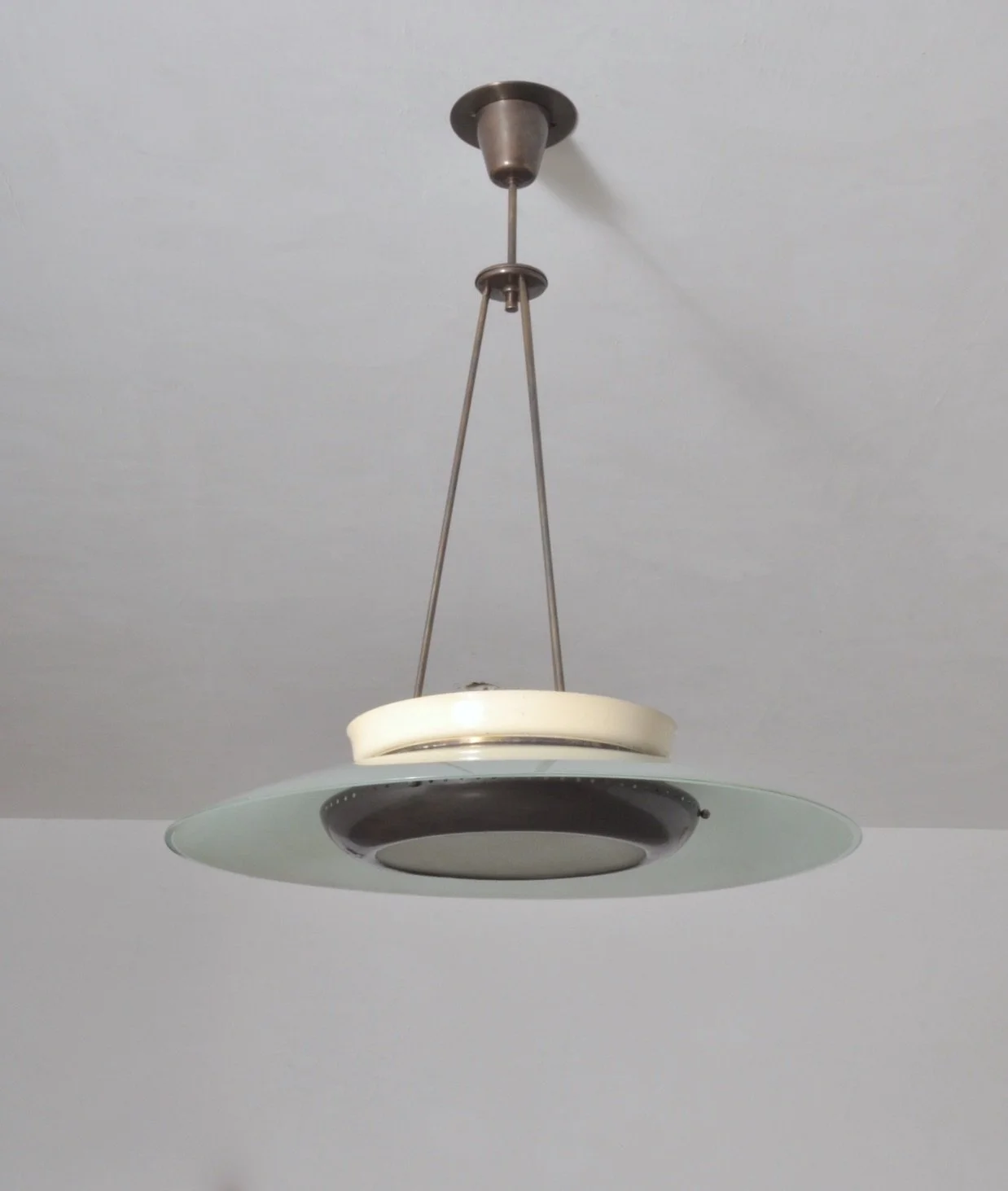 Large Pendant Lamp, Stilnovo, Italy 1950s