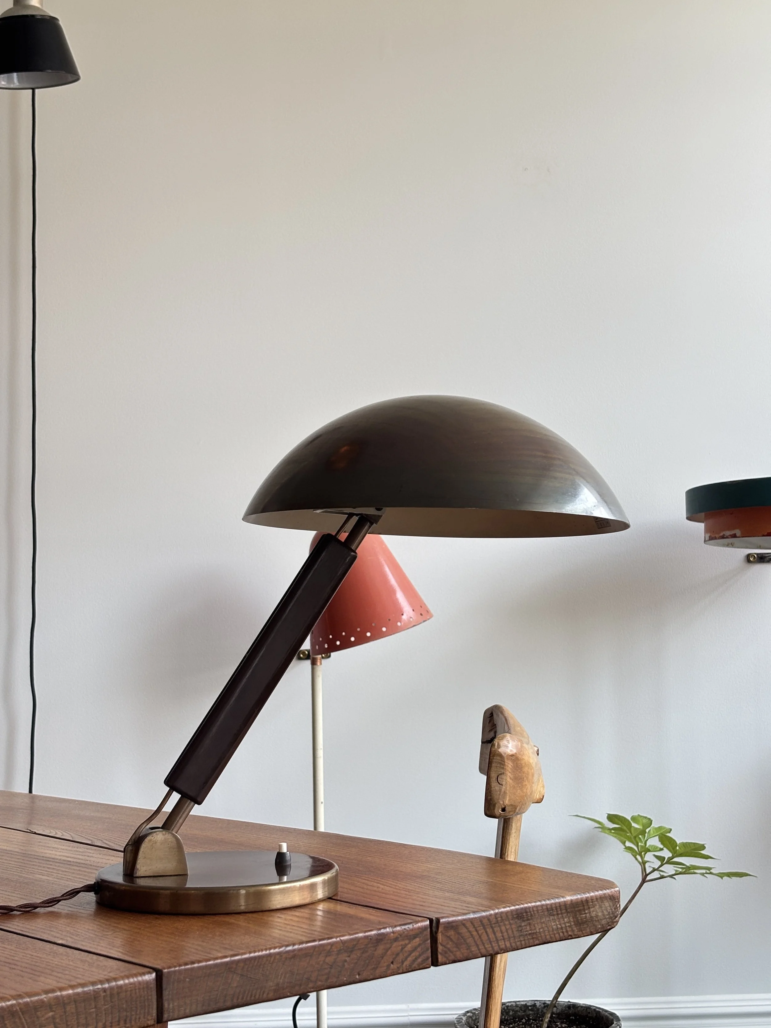 Brass Desk Lamp by Karl Trabert