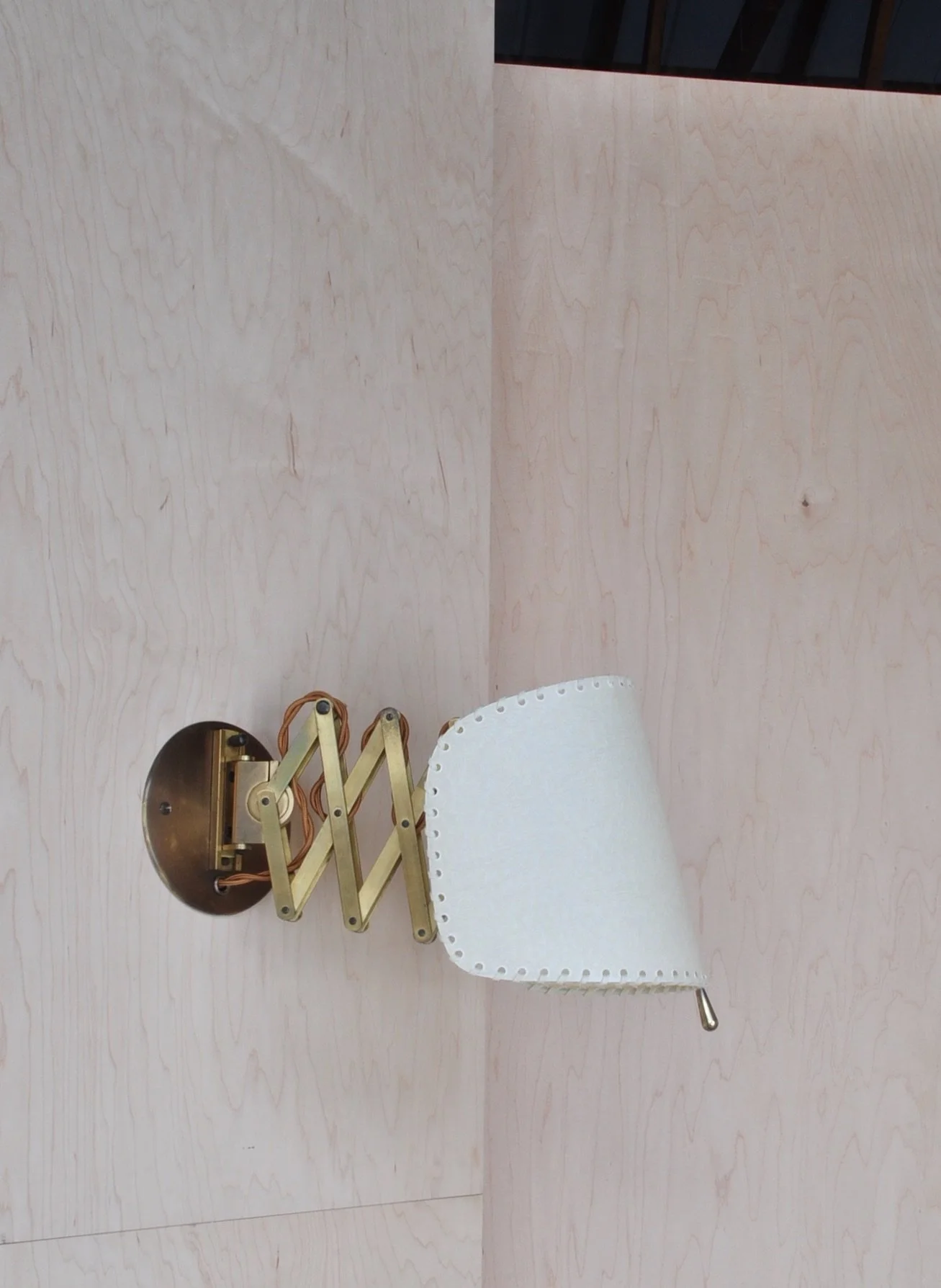 Pair of Alfred Muller Accordion Wall Lamps