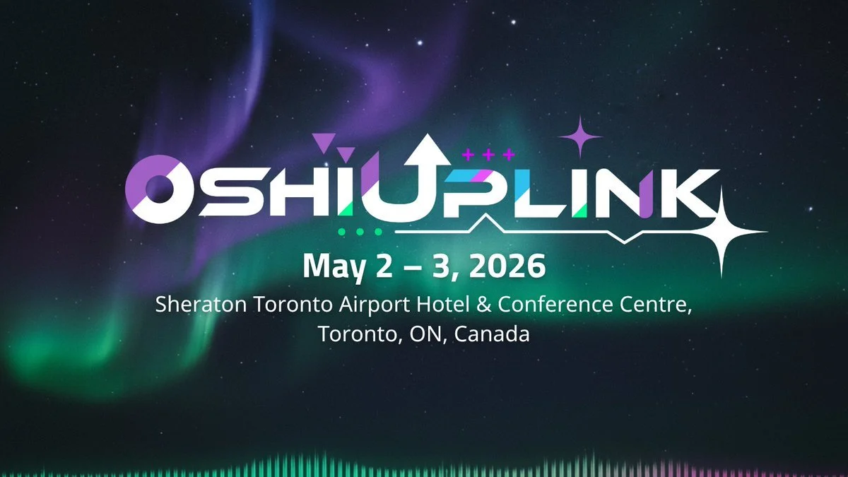 Event poster for OSHIUPLINK on May 2-3, 2026, at the Sheraton Toronto Airport Hotel & Conference Centre, Toronto, ON, Canada, featuring a background of the northern lights in the night sky.