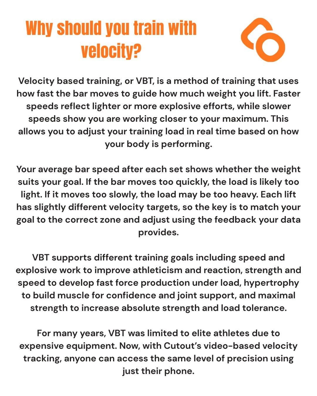 Why is Velocity Based Training so important?