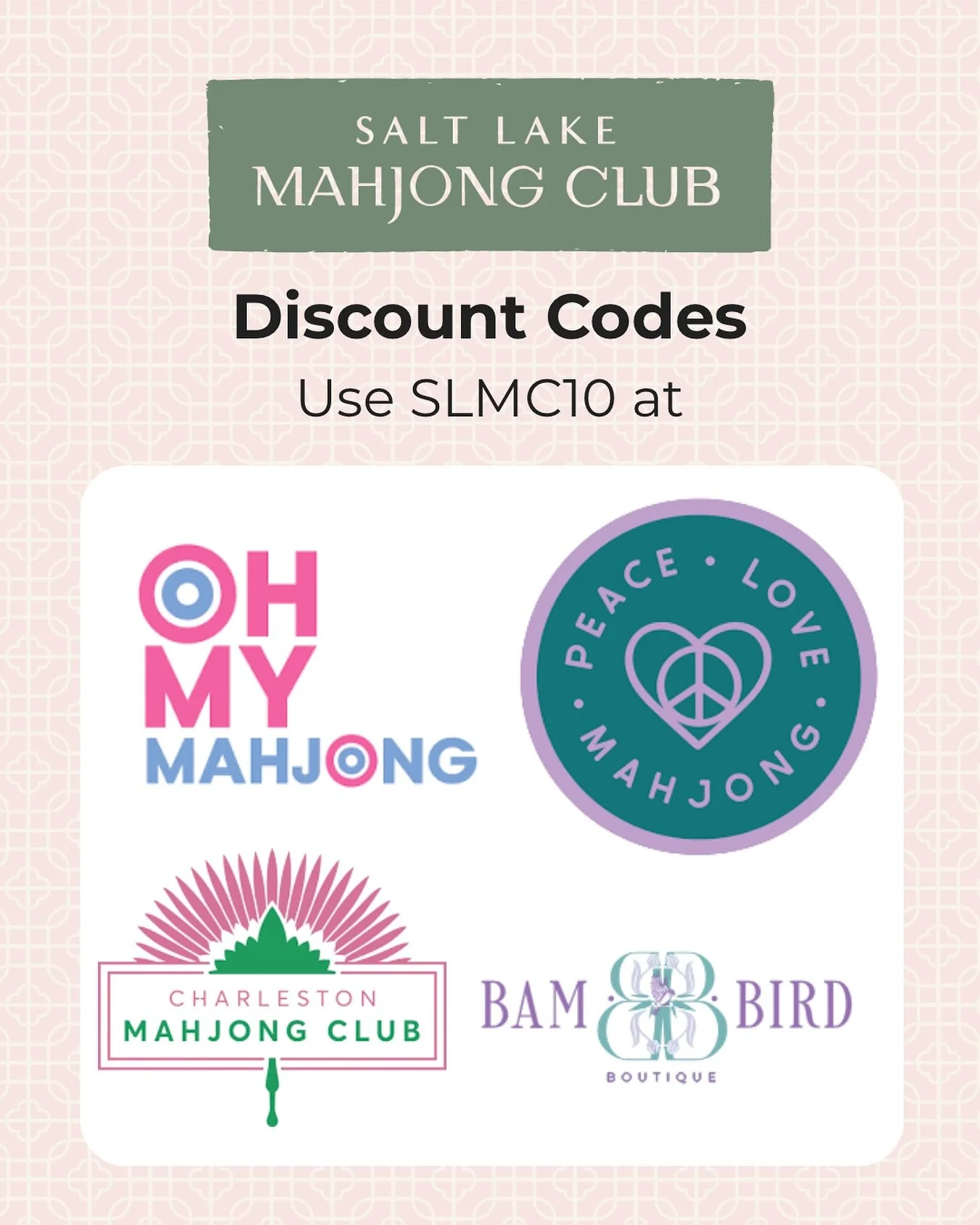 Save money with us! Life too short to not play with beautiful tiles. 

#mahnongtiles