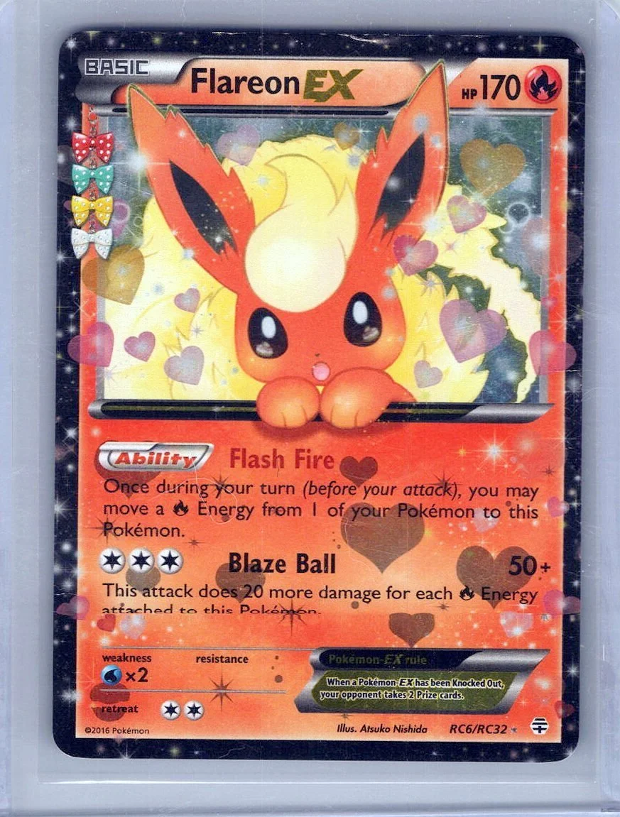 Pokémon - Flareon EX - RC6/RC32 -  Generations Radiant Collection Card LP