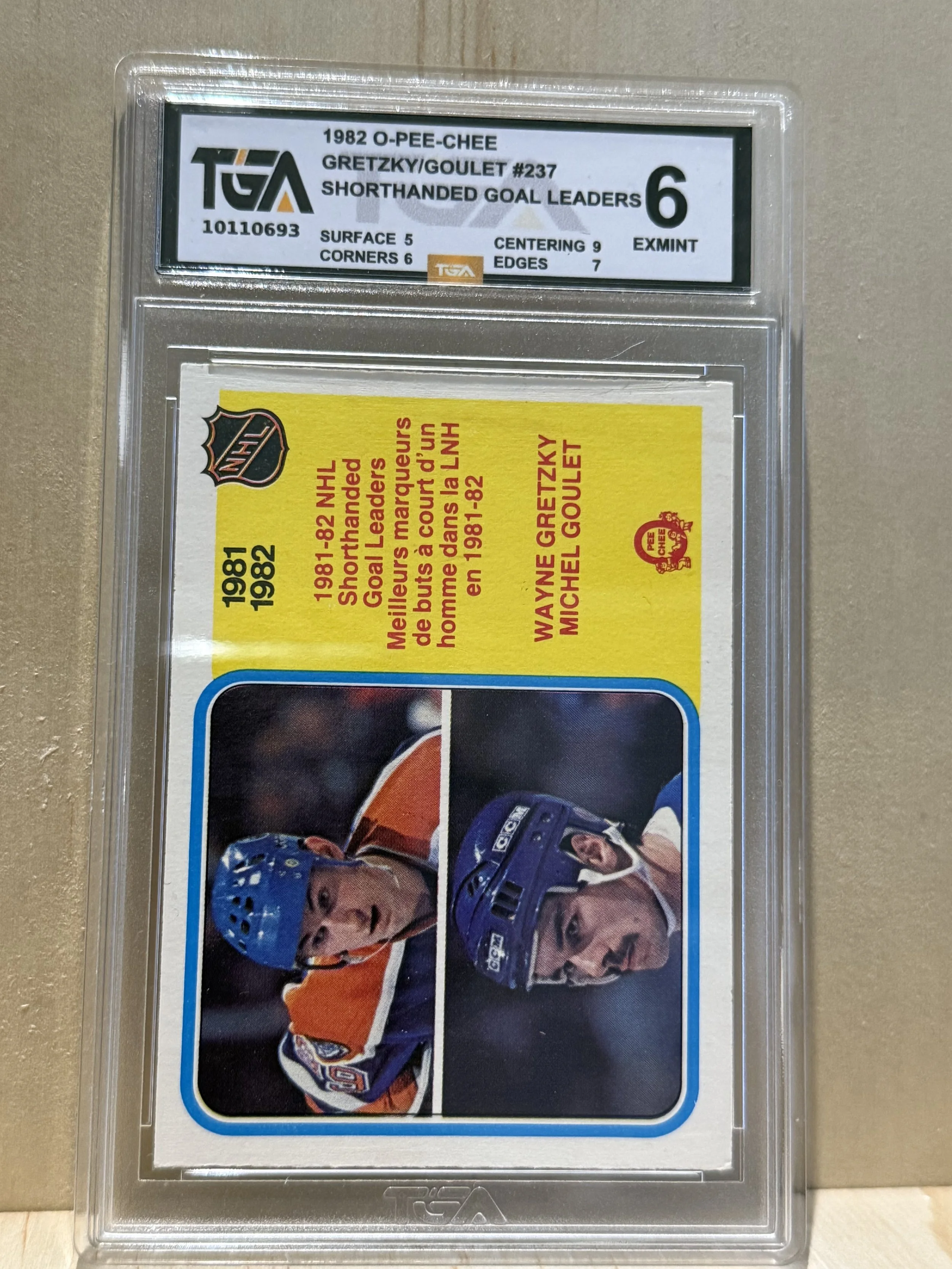 1982 O-PEE-CHEE Gretzky/Goulet - Graded 6