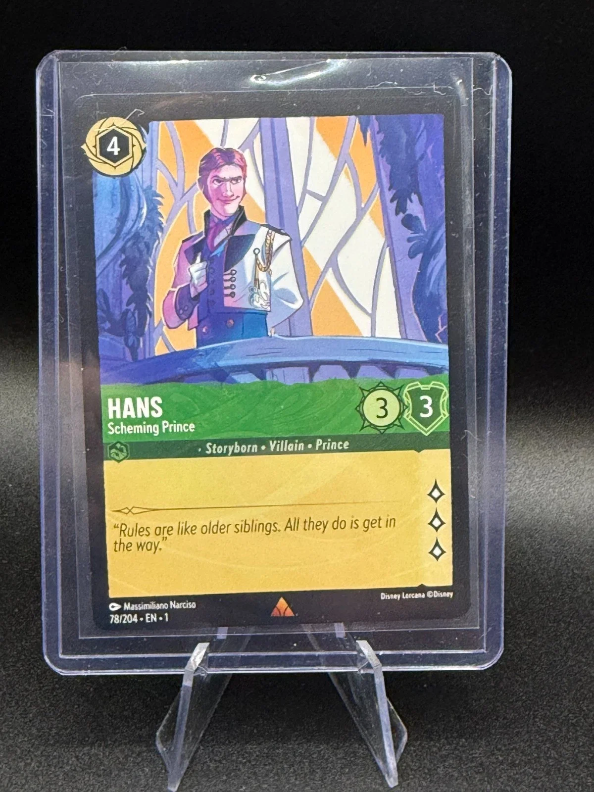 Hans - Scheming Prince  78/204 Non FOIL RARE First Chapter NM