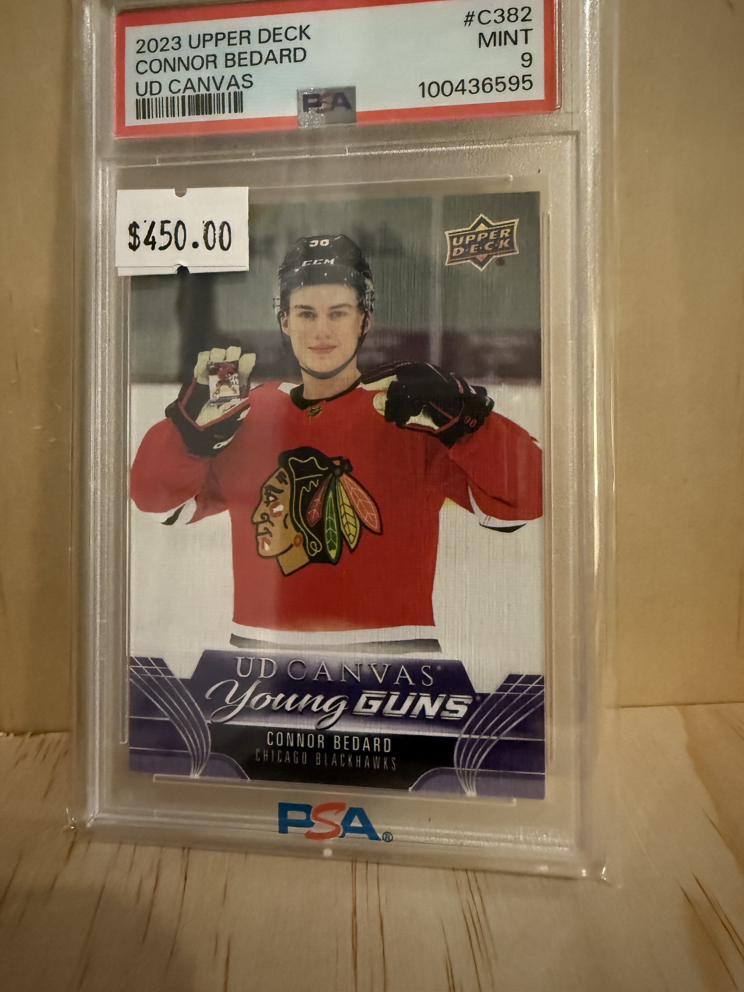 2023 Upper Deck Connor Bedard #C382 - Graded 9