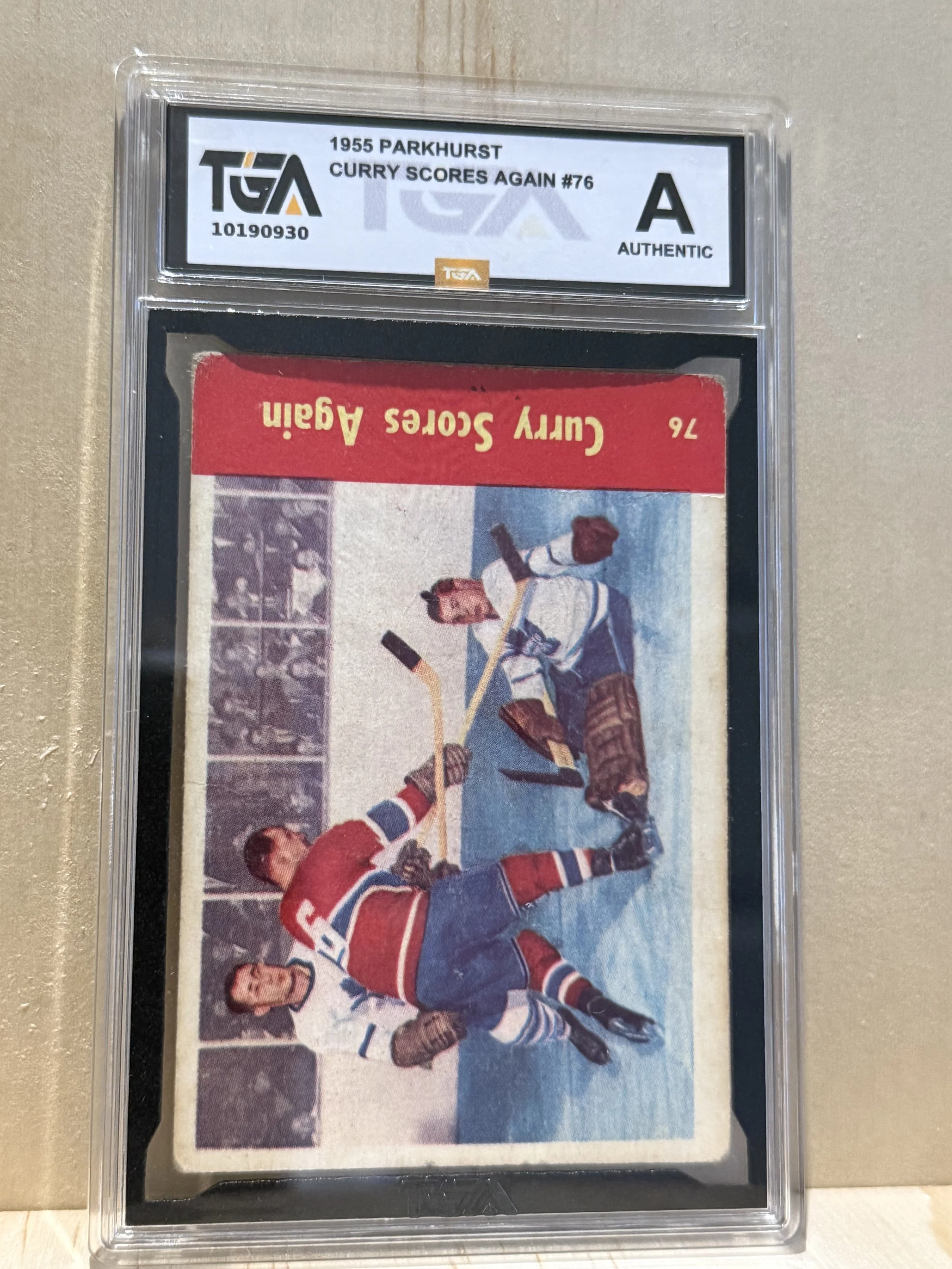 1955 Parkhurst - Curry Scores Again Graded A