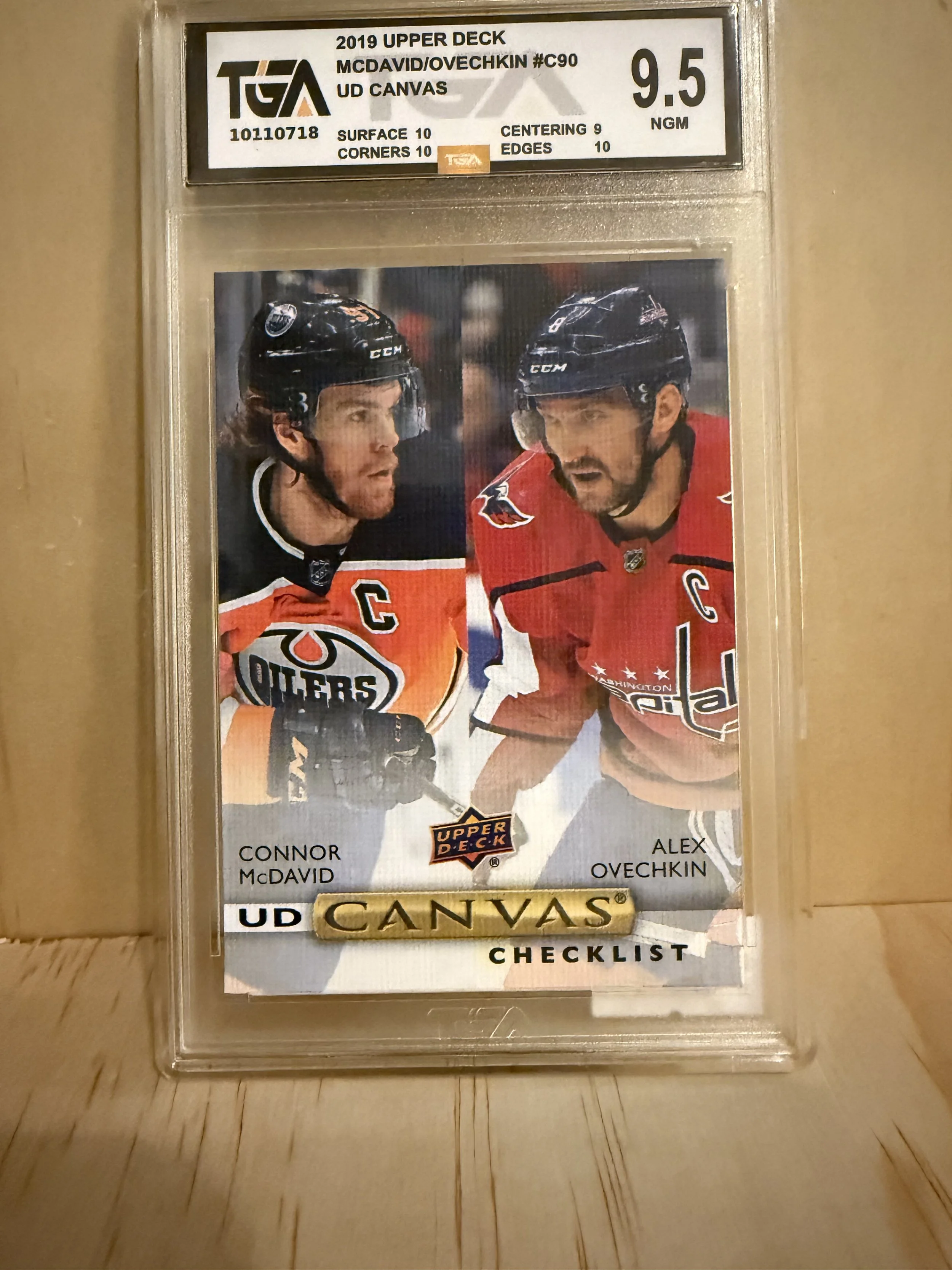 2019 Upper Deck McDavid/Ovechkin #C90 - Graded 9.5