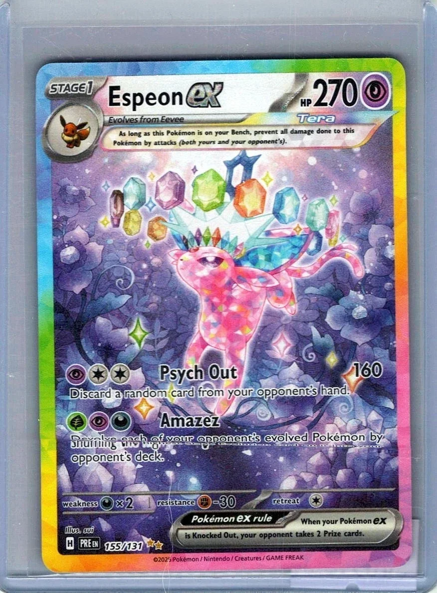 Pokémon Espeon EX 155/131 Special Illustration Rare  Prismatic Evolutions NM