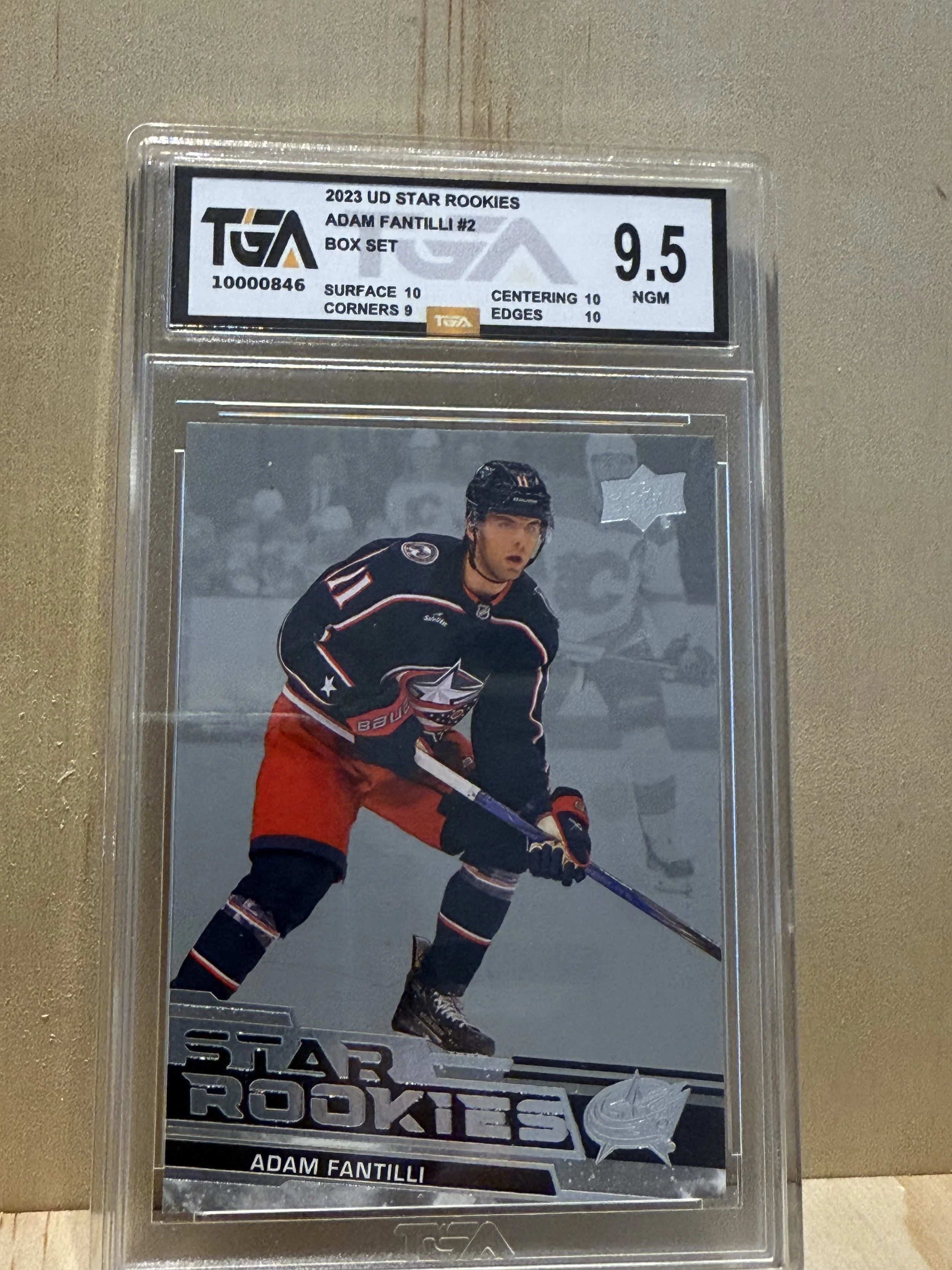 2023 UD Star Rookies Adam Fantilli - Graded 9.5