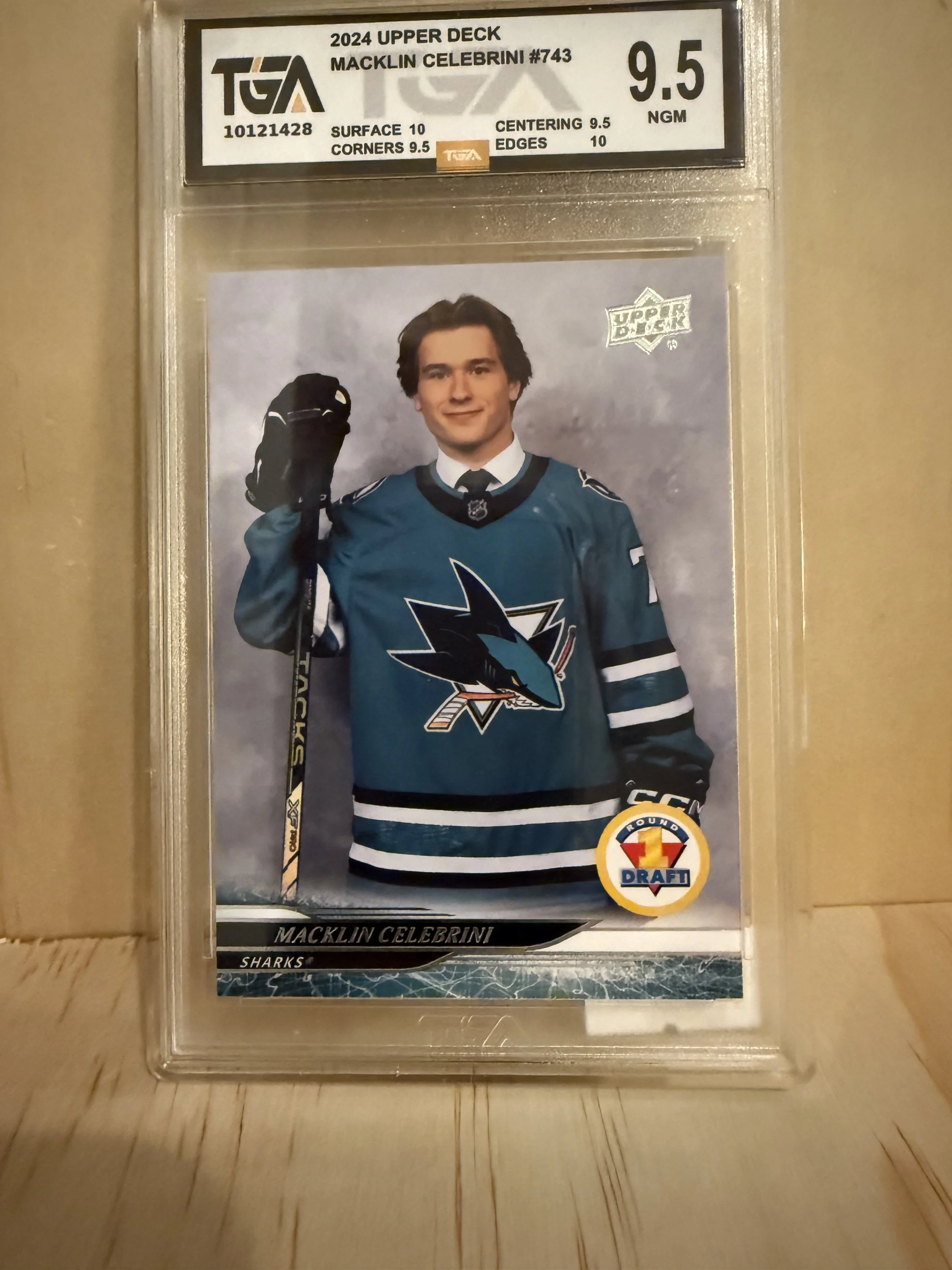 2024 Upper Deck Macklin Celebrini  #743 - Graded 9.5