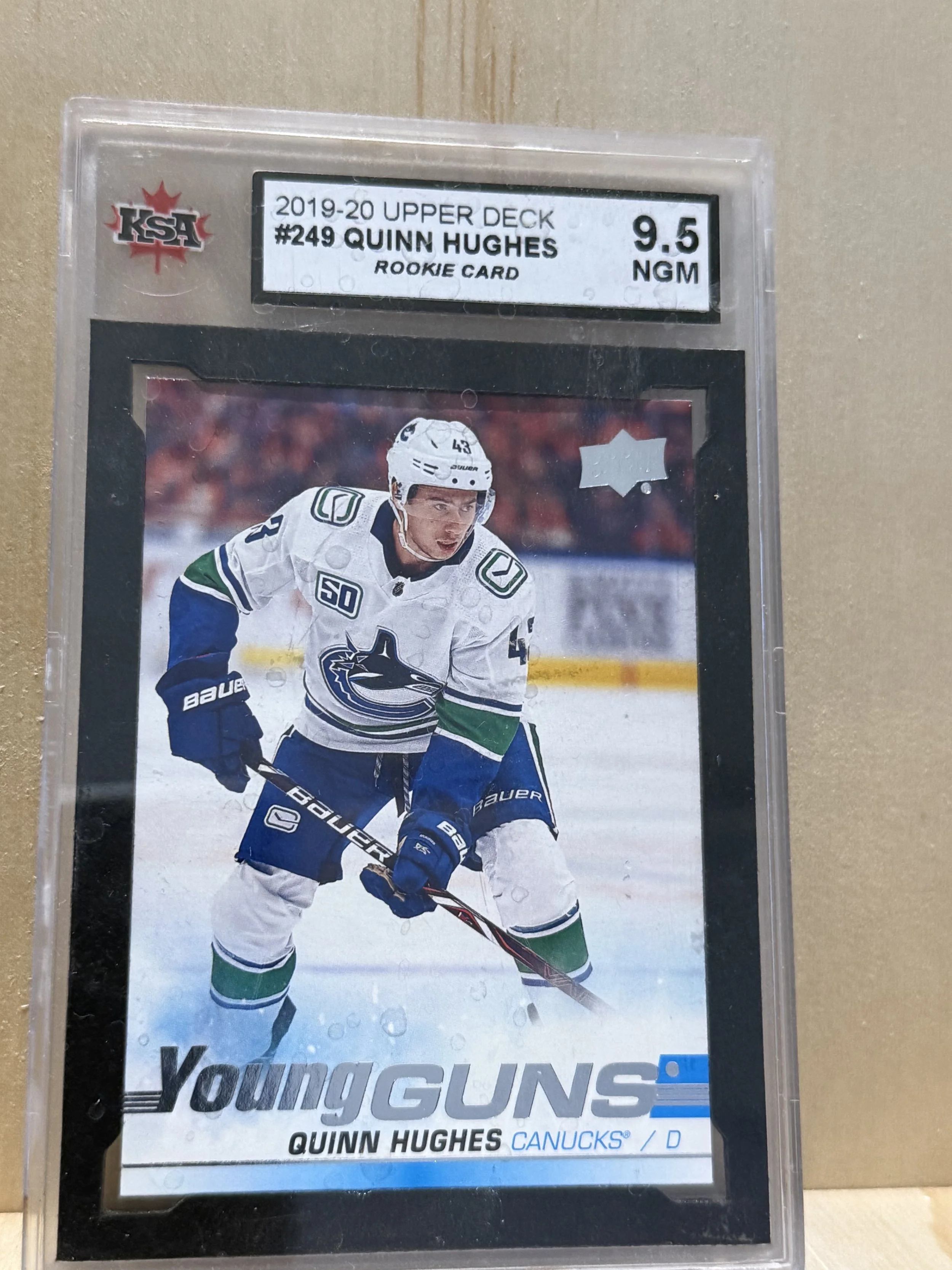2019-20 Upper Deck Quinn Hughes - Graded 9.5