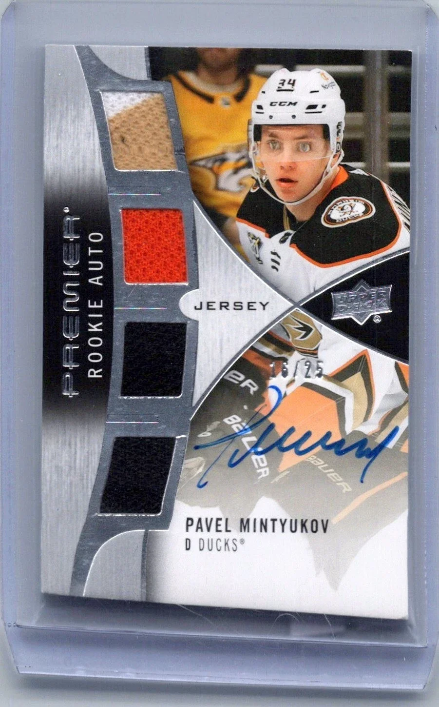 2023-24 Upper Deck Premier - Pavel Mintyukov  Rookie Auto Patch 16/25