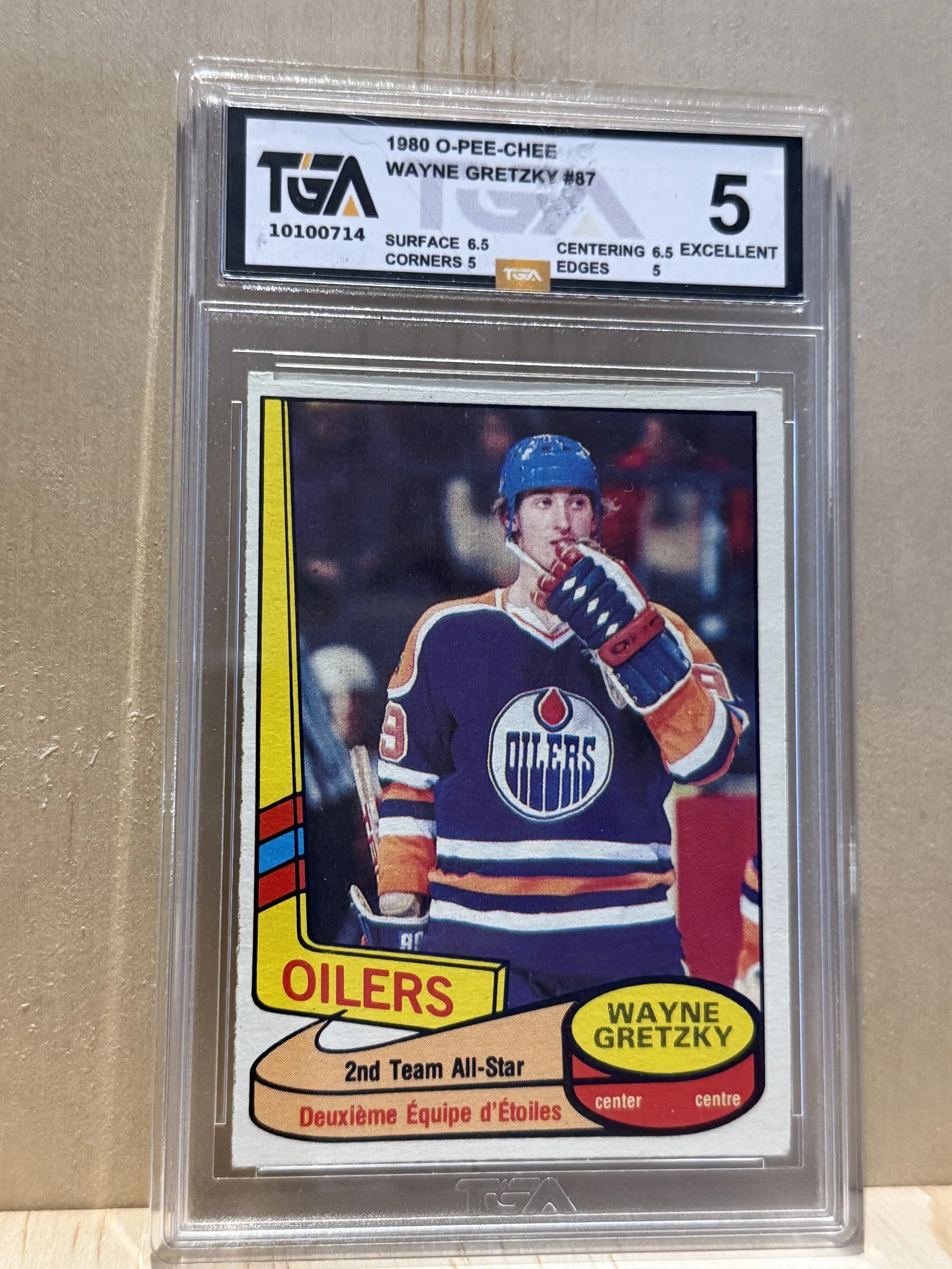 1980 O-PEE-CHEE Wayne Gretzky - Graded 5