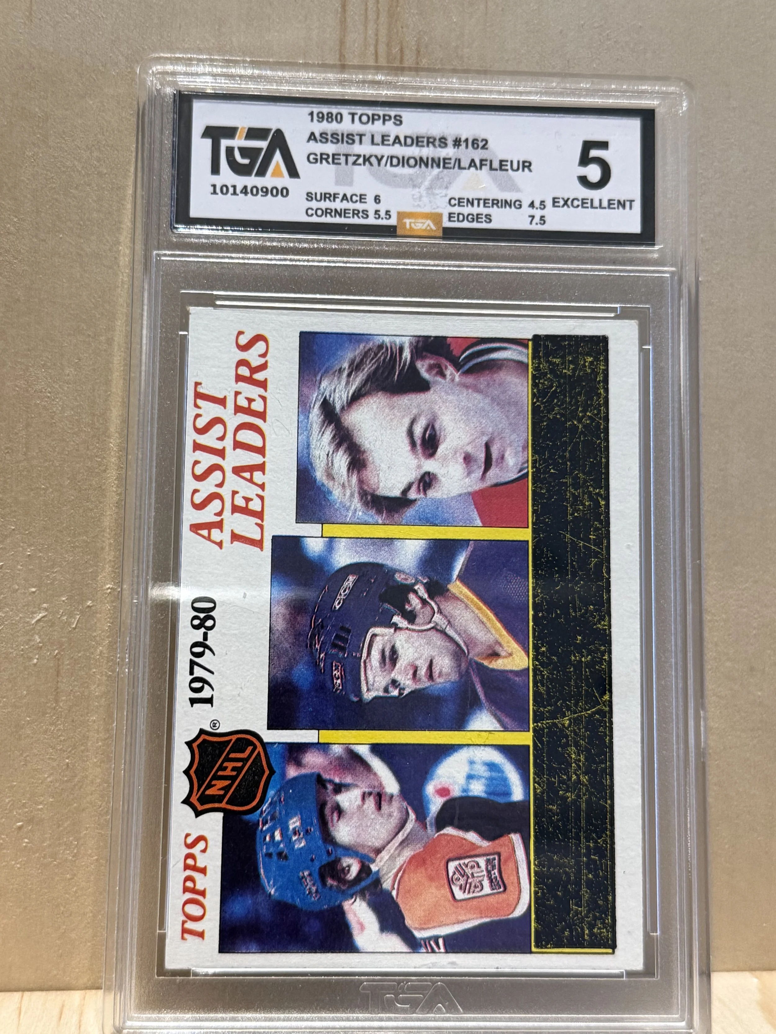 1980 Topps - Gretzky/Dionne/LaFleur - Graded 5