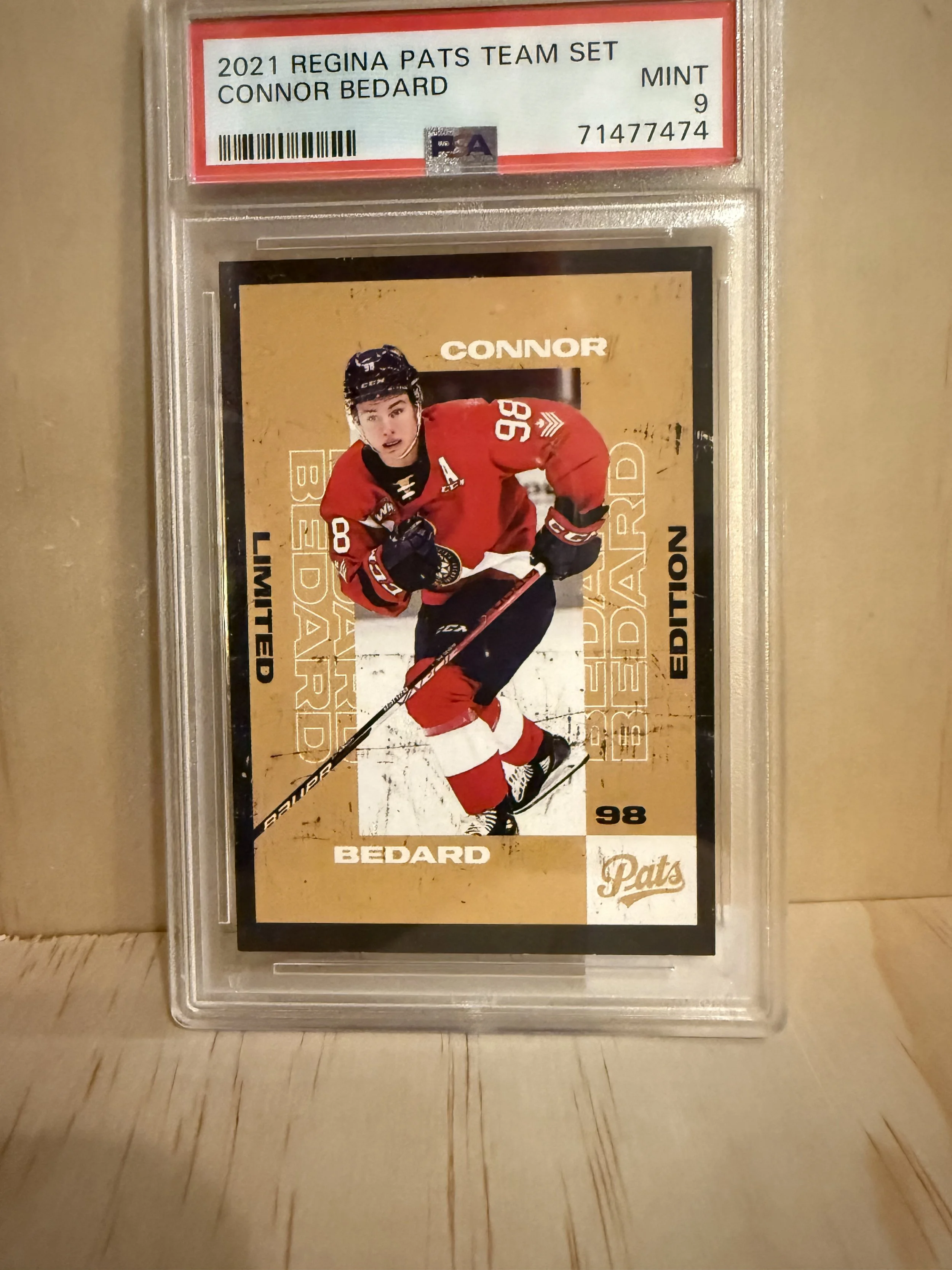 2021 Regina Pats Team Set - Connor Bedard - Graded 9