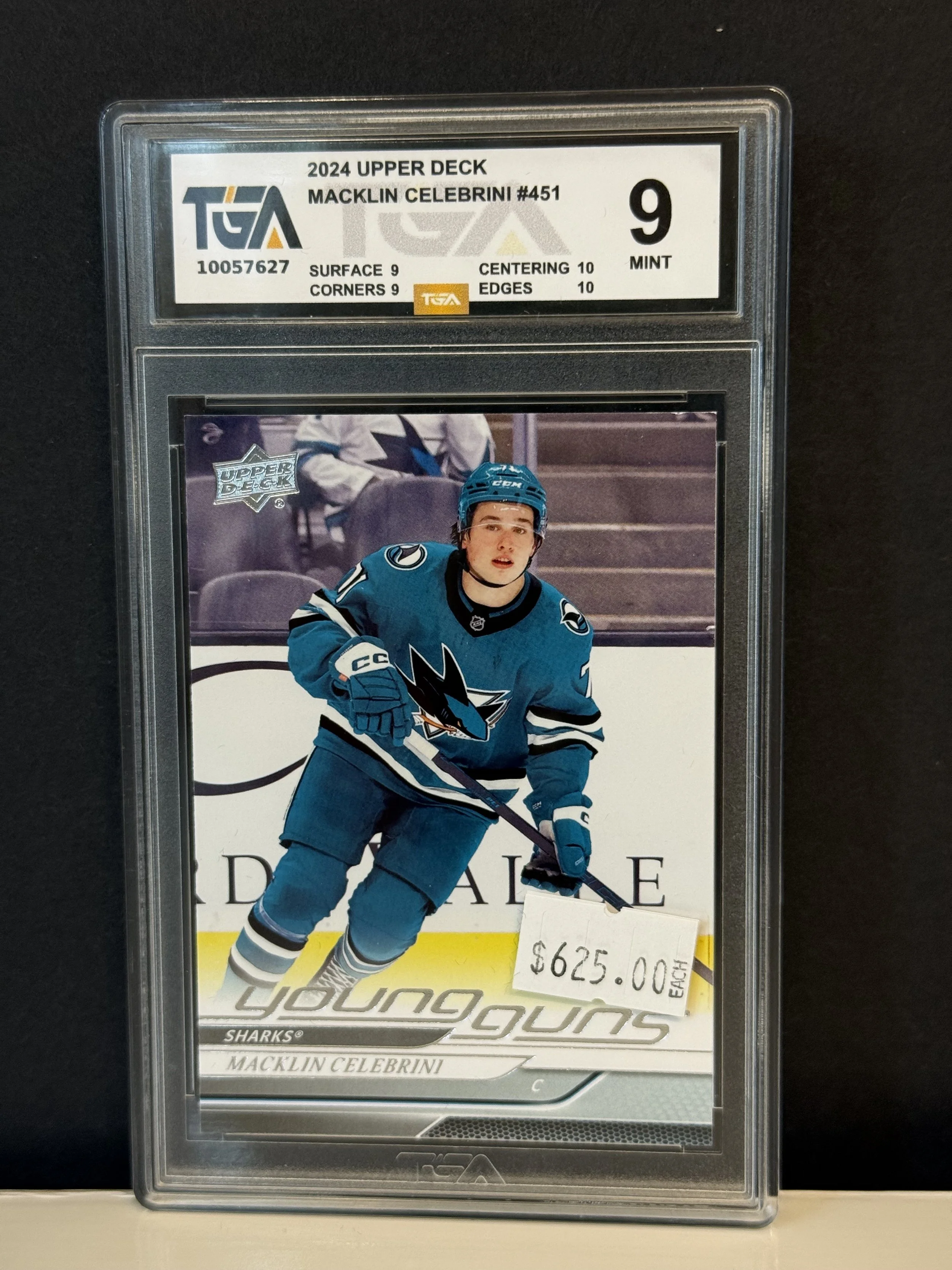 2024 Upper Deck Macklin Celebrini #451 - Graded 9