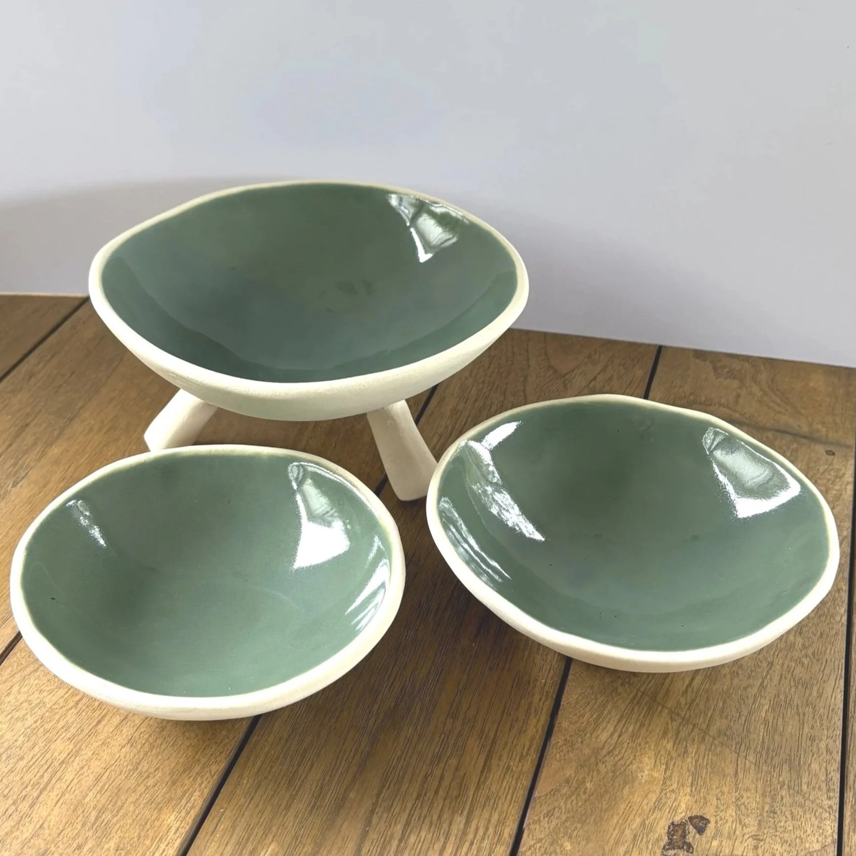 Green - Trio of Bowls