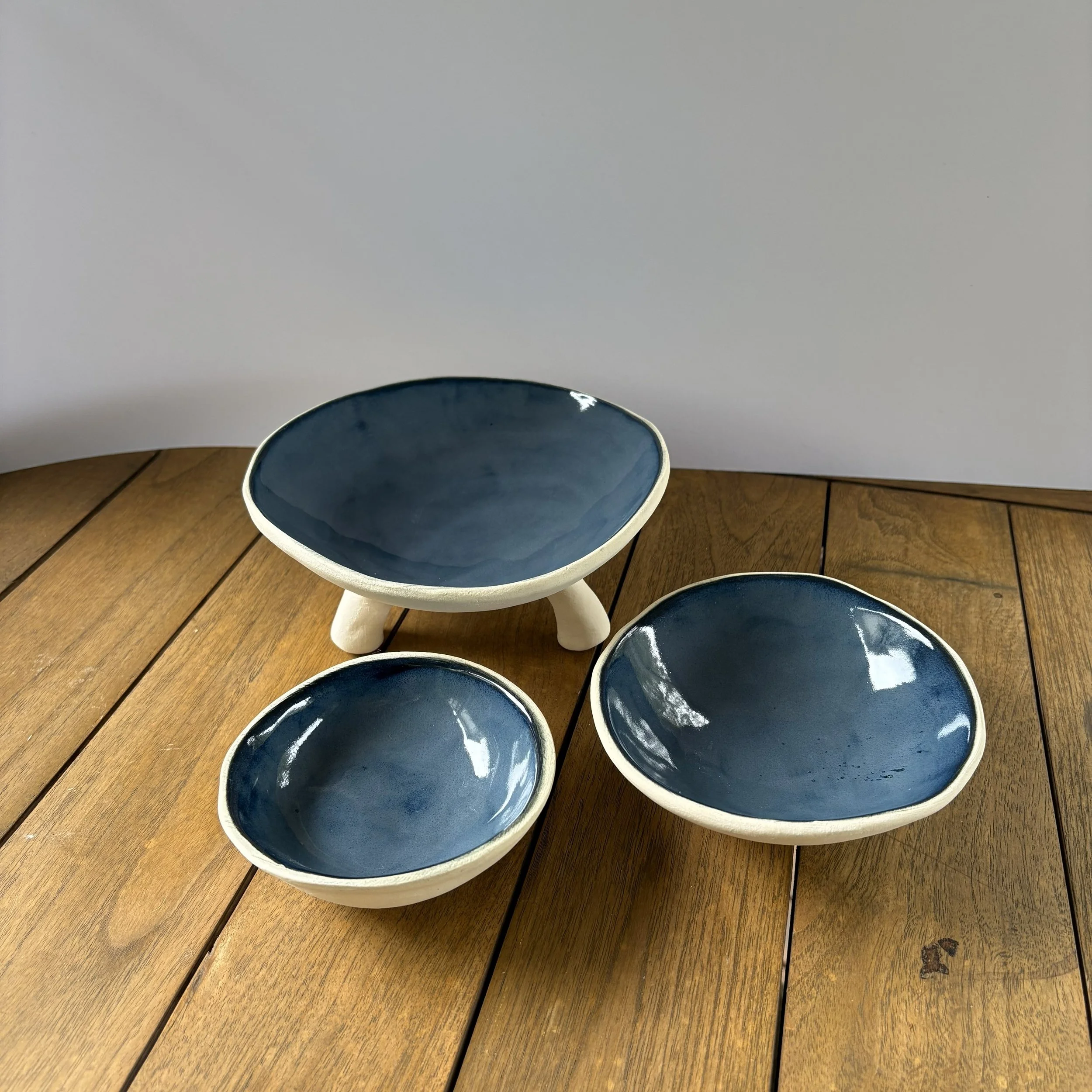 Blue - Trio of Bowls