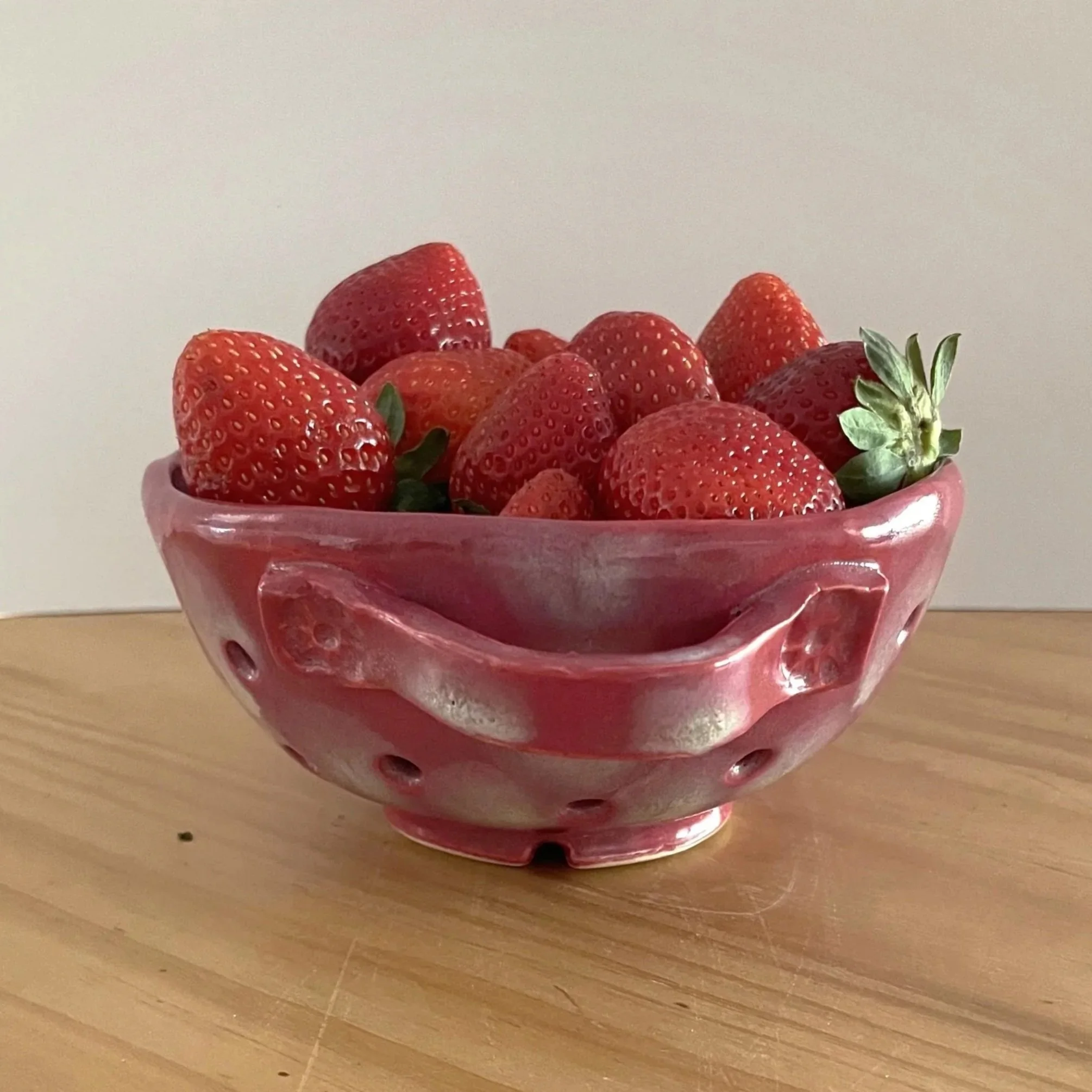 Pink & White Berry Bowl