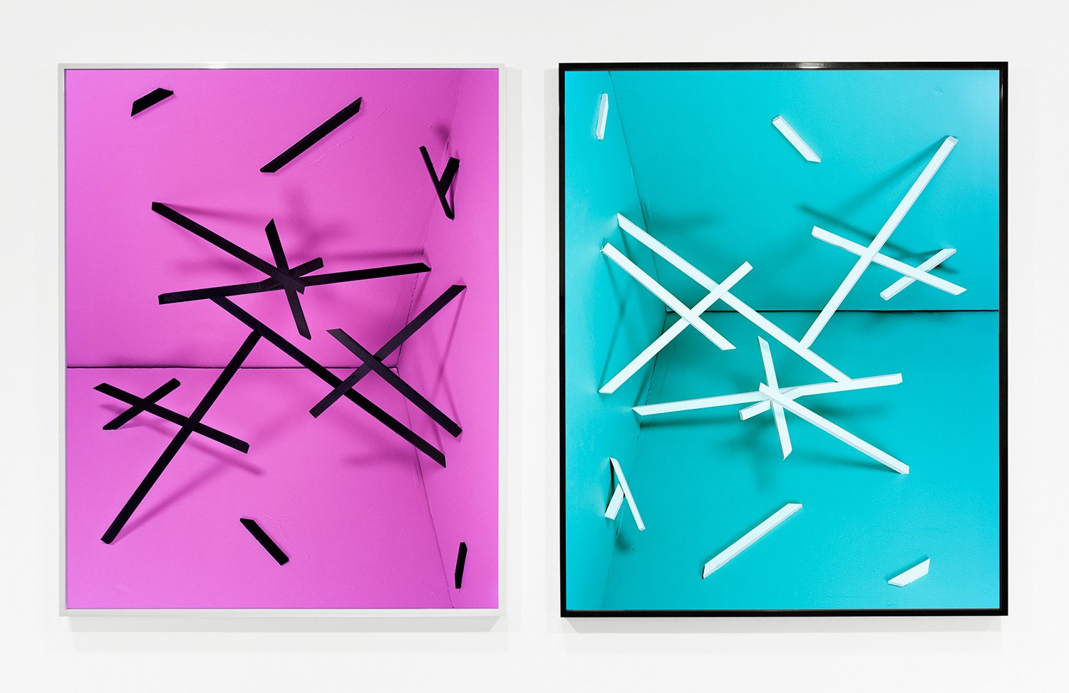 BOGO Vision (Magenta & Surf Teal), 2014 // archival photographs on DiBond and frames // 85" x 50"// Ed. 3 + 2AP