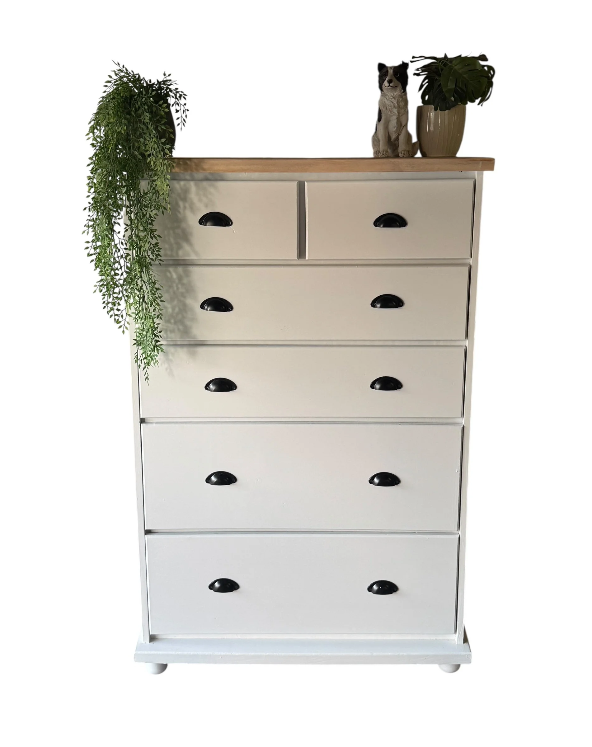 Solid wood tallboy drawers