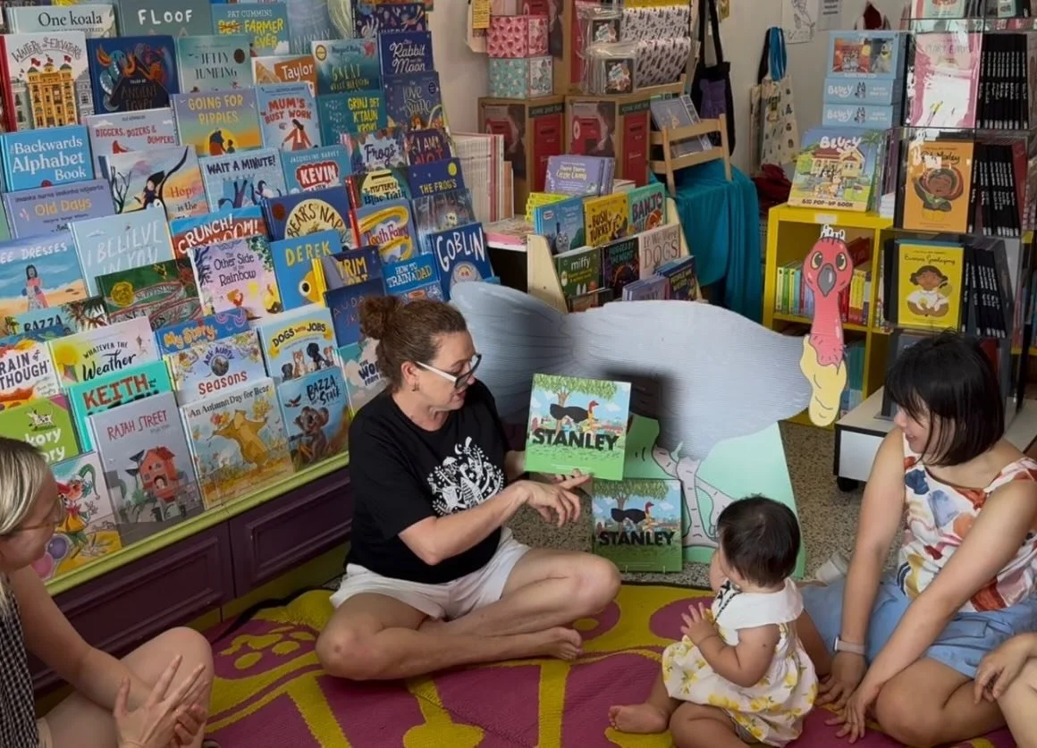 Stanley loved meeting all the bubs and their Mums at the Where the Wild Things Are - Rhyme Time 🥰