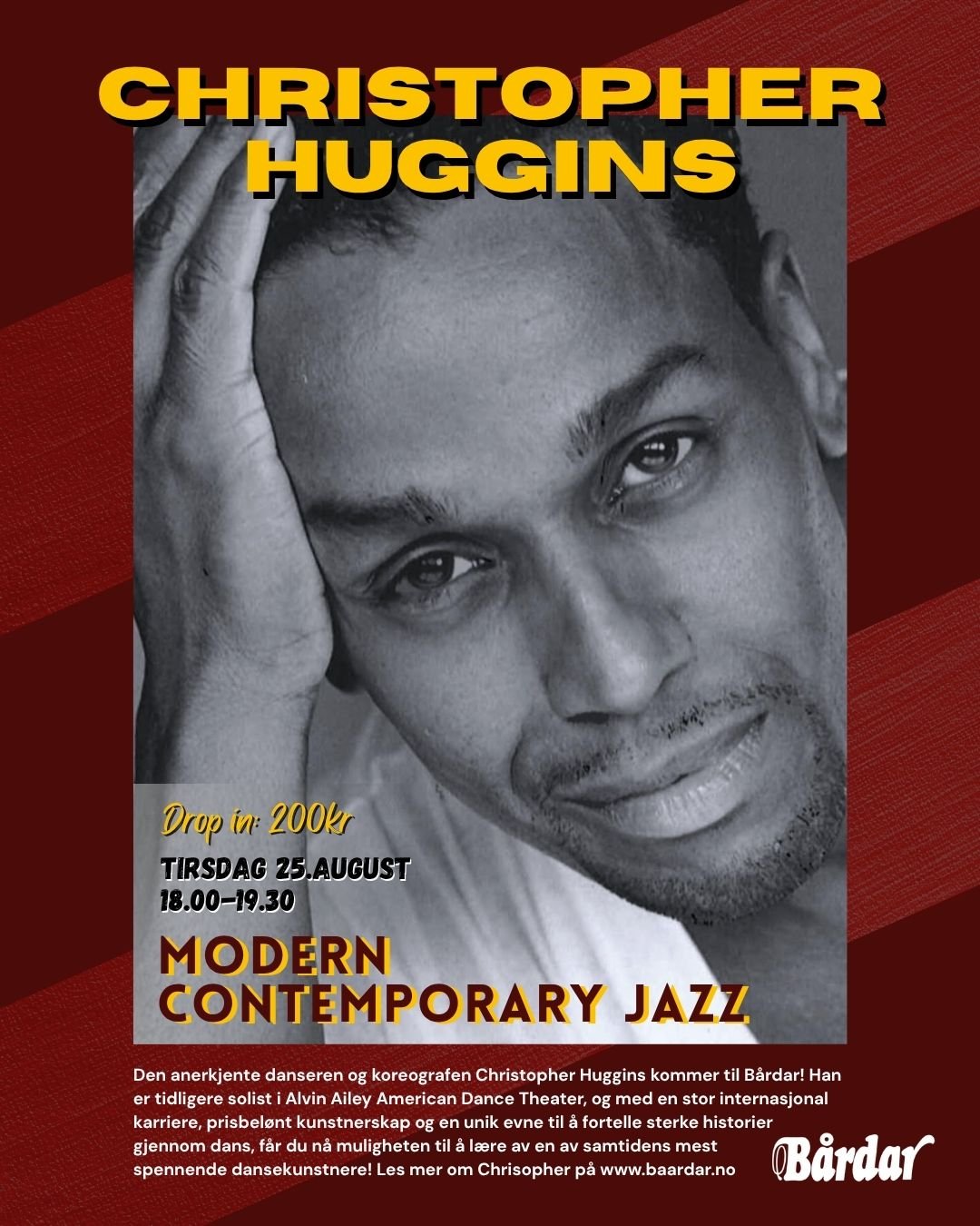 Plakat for Christopher Huggins