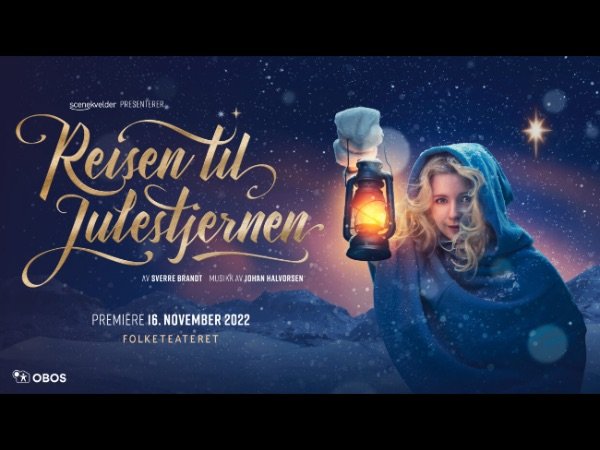 Plakat for musikalen Reisen til julestjernen