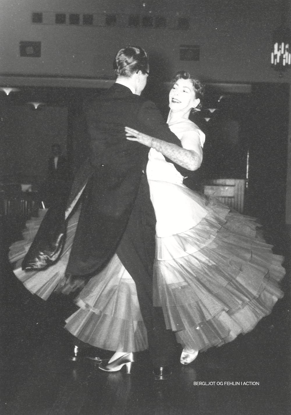 Bergljot og Fehlin i pardans