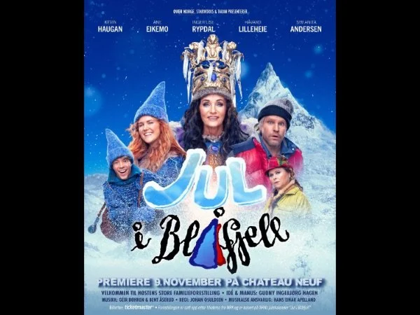 Plakat for musikalen Jul i Blåfjell
