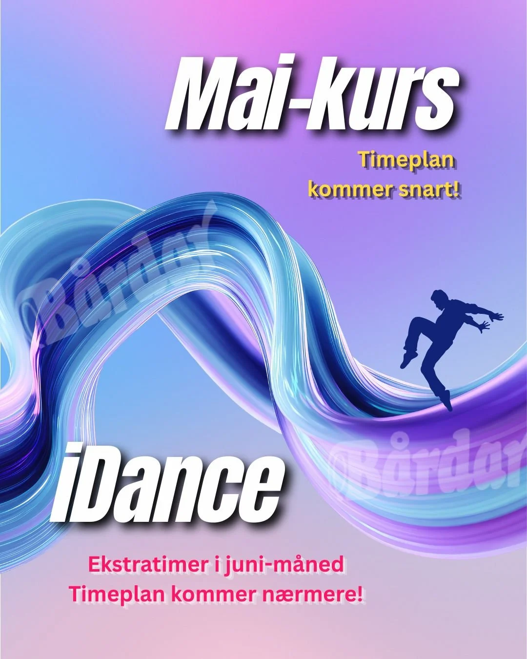 plakat for mai og juni kurs