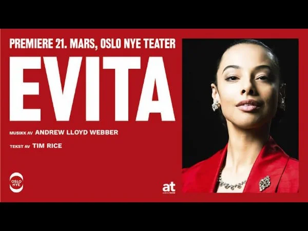 Plakat for musikalen Evita