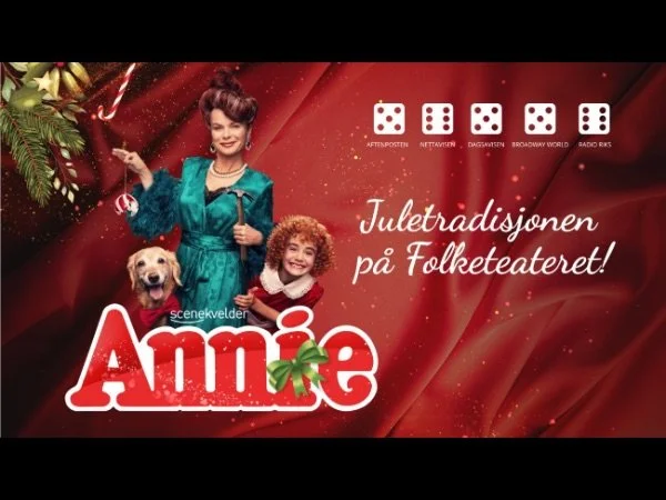 Plakat for musikalen Annie 