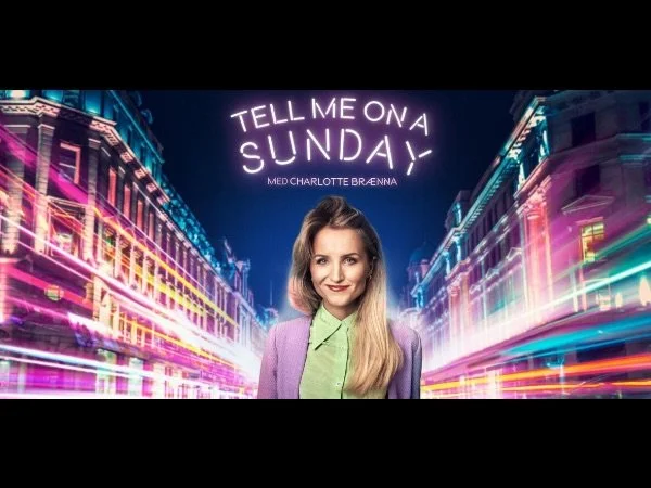 Plakat for musikalen Tell me on a Sunday