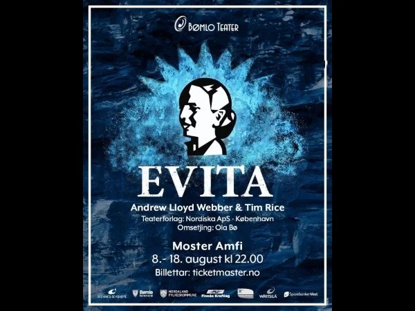 Plakat for musikalen Evita